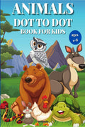 Animals Dot to Dot Book For Kids: Fun and challenging for children aged 48.Dot to Dot Puzzles for Kids, boys and girls.Great Gi