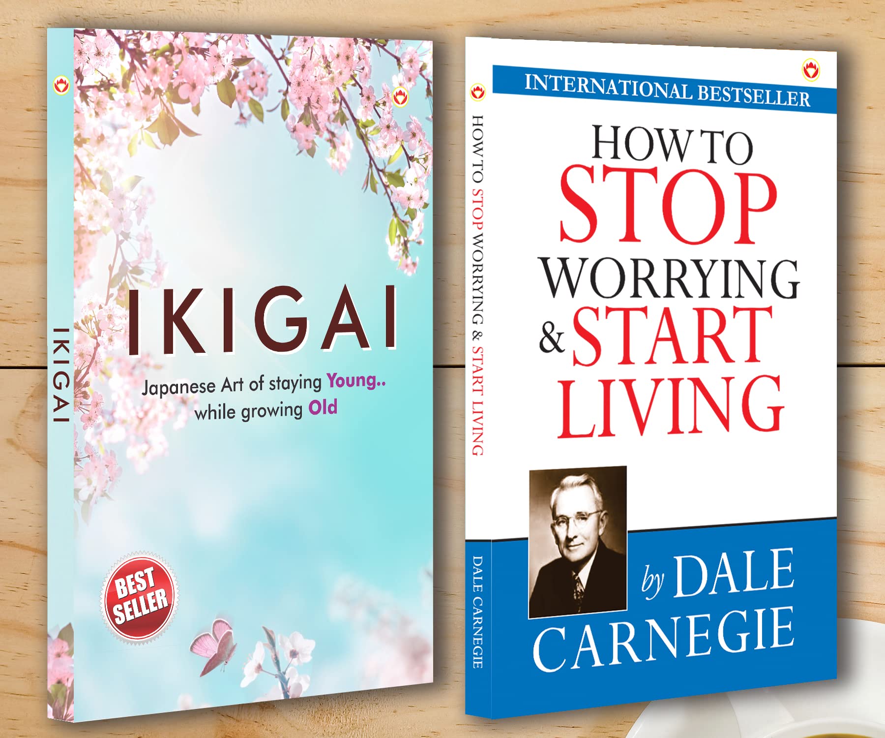 Best Motivational Books In English  Ikigai + How To Stop Worrying & Start Living