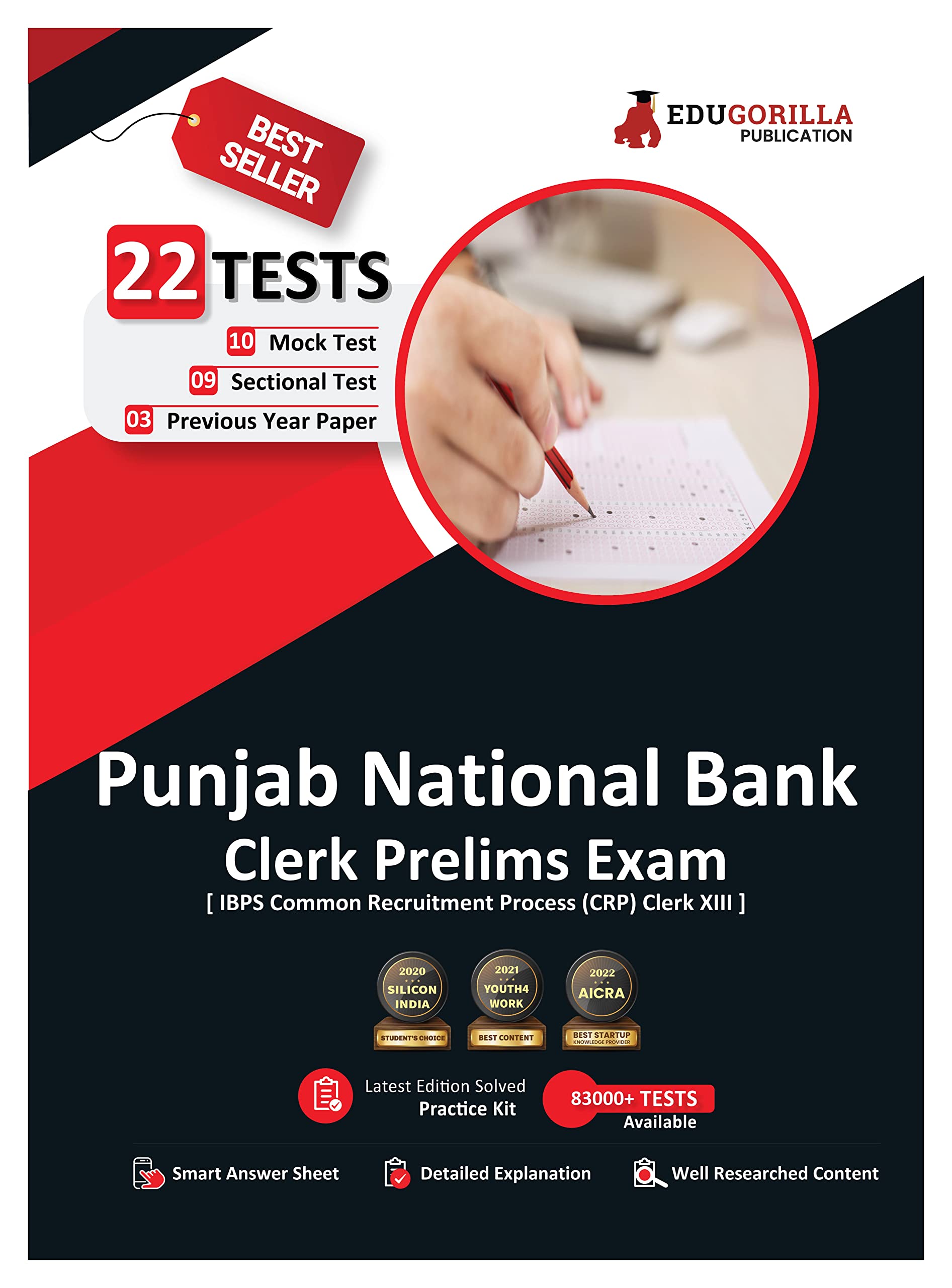 Punjab National Bank Clerk Prelims (IBPS Clerk CRP XIII) Book 2024 (English Edition)  10 Full Length Mock Tests, 9 Sectional Te