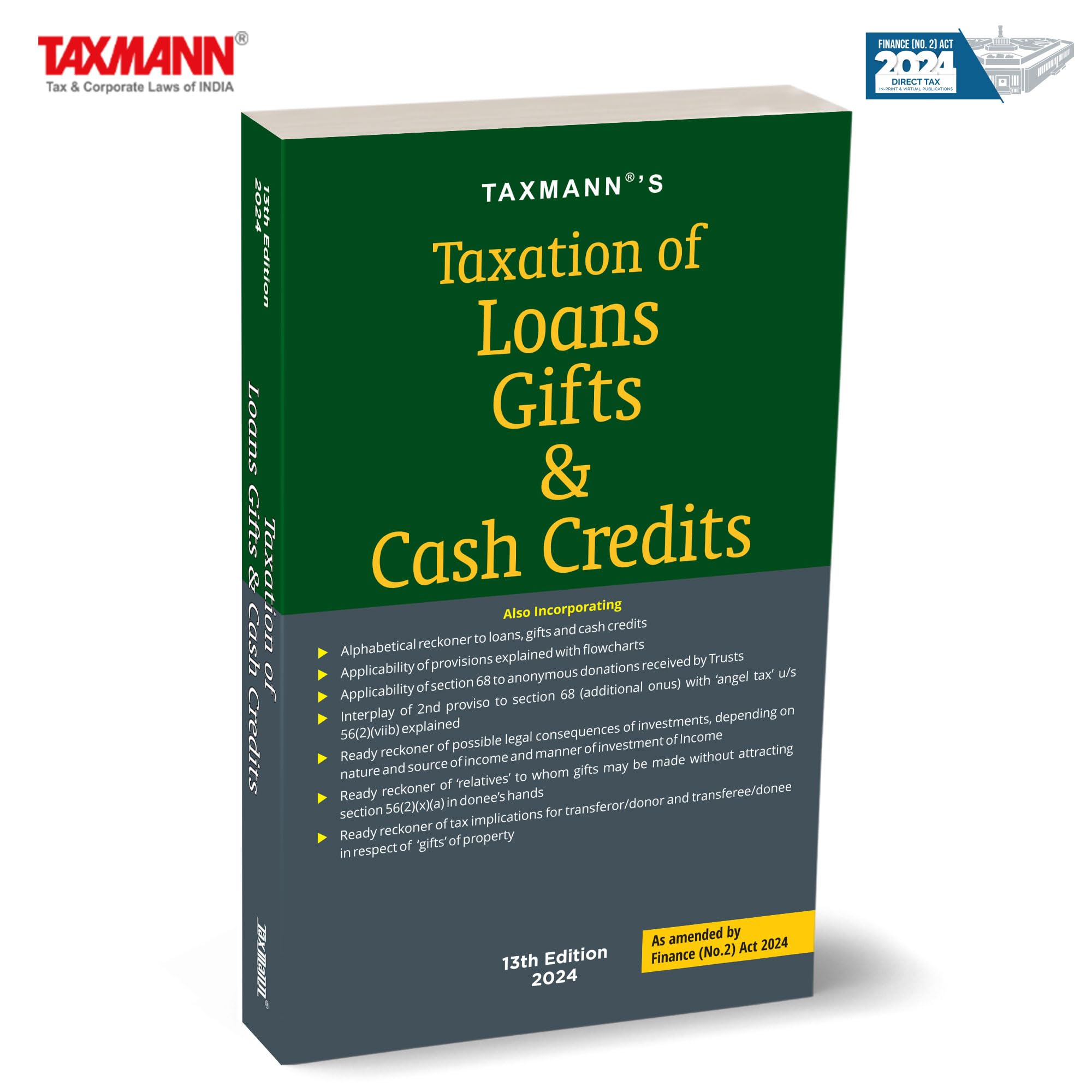 Taxmanns Taxation of Loans Gifts & Cash Credits  Comprehensive analysis on undisclosed incomes and gift taxation, featuring c