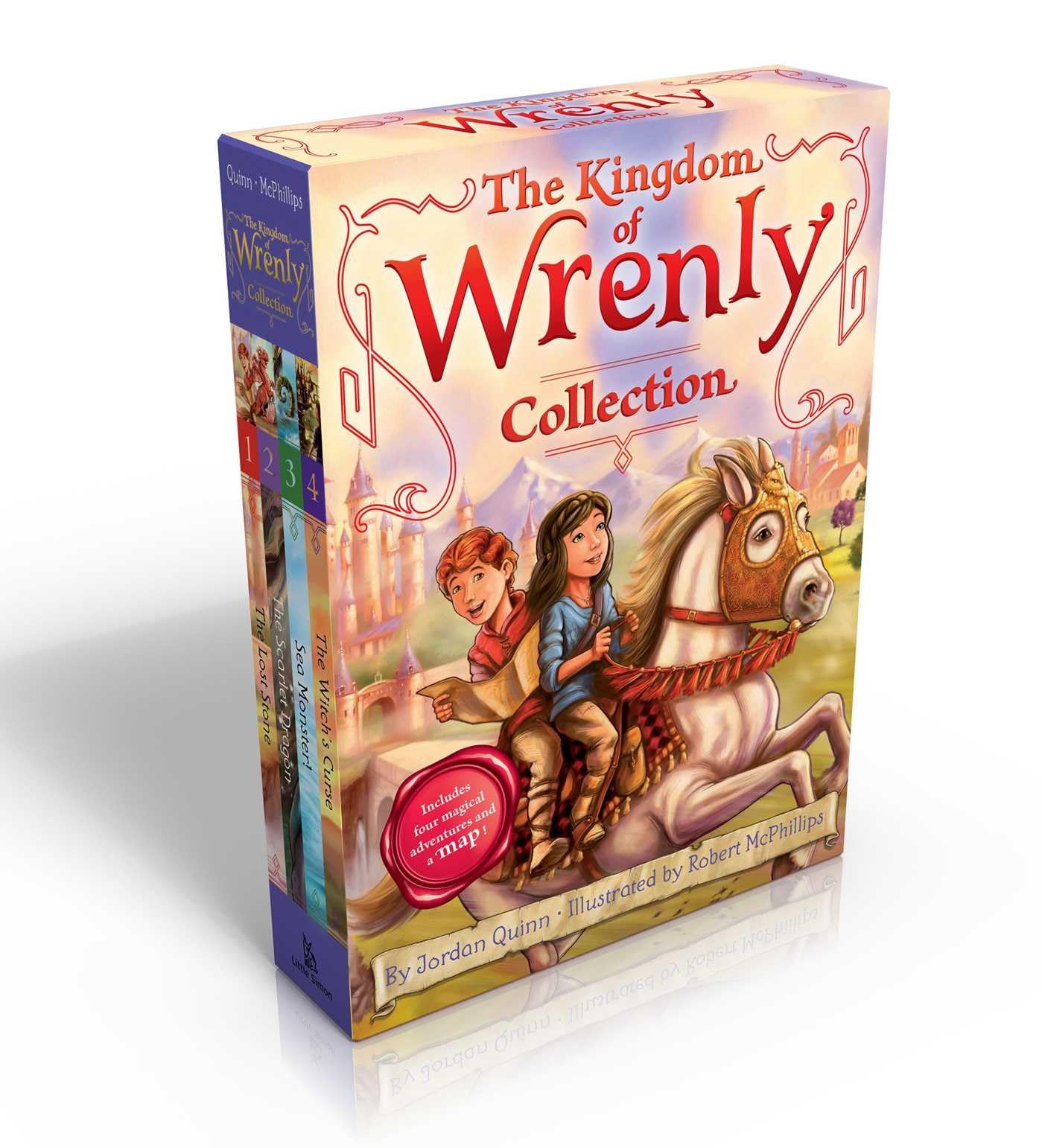 The Kingdom of Wrenly Collection (Includes four magical adventures and a map!) (Boxed Set): The Lost Stone; The Scarlet Dragon; 