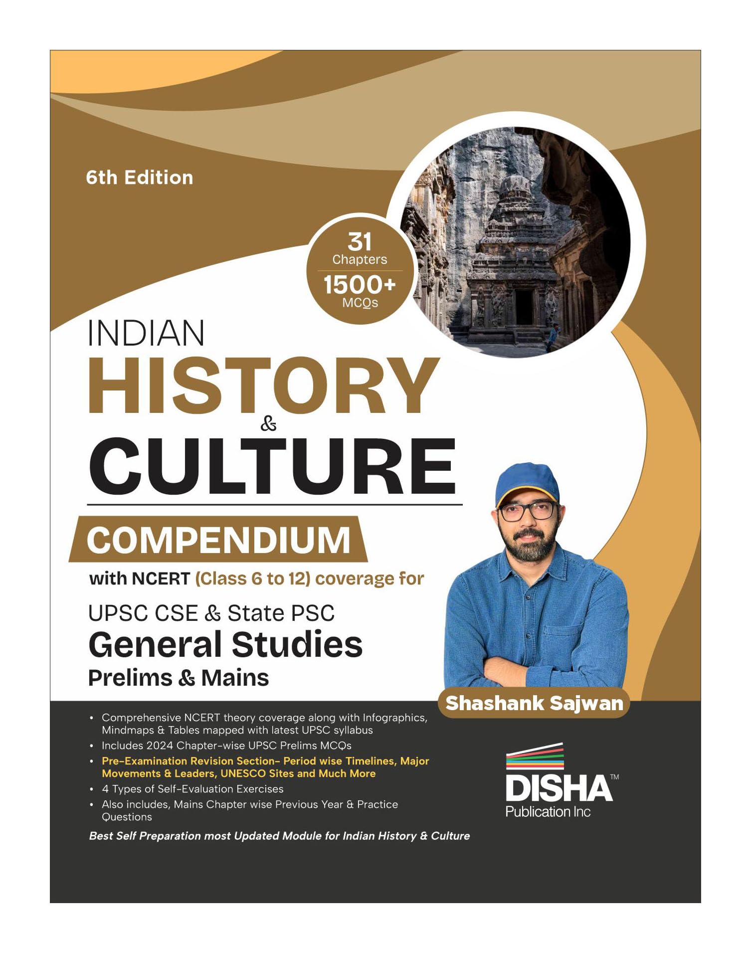 Disha Indian History & Culture Compendium With Ncert (Class 6 To 12) Coverage For Upsc Cse & State Psc General Studies Prelims &
