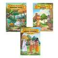 Jataka Tales (Set of 3 Books with 51 Moral Stories)  Colourful Pictures  Story Books for kids