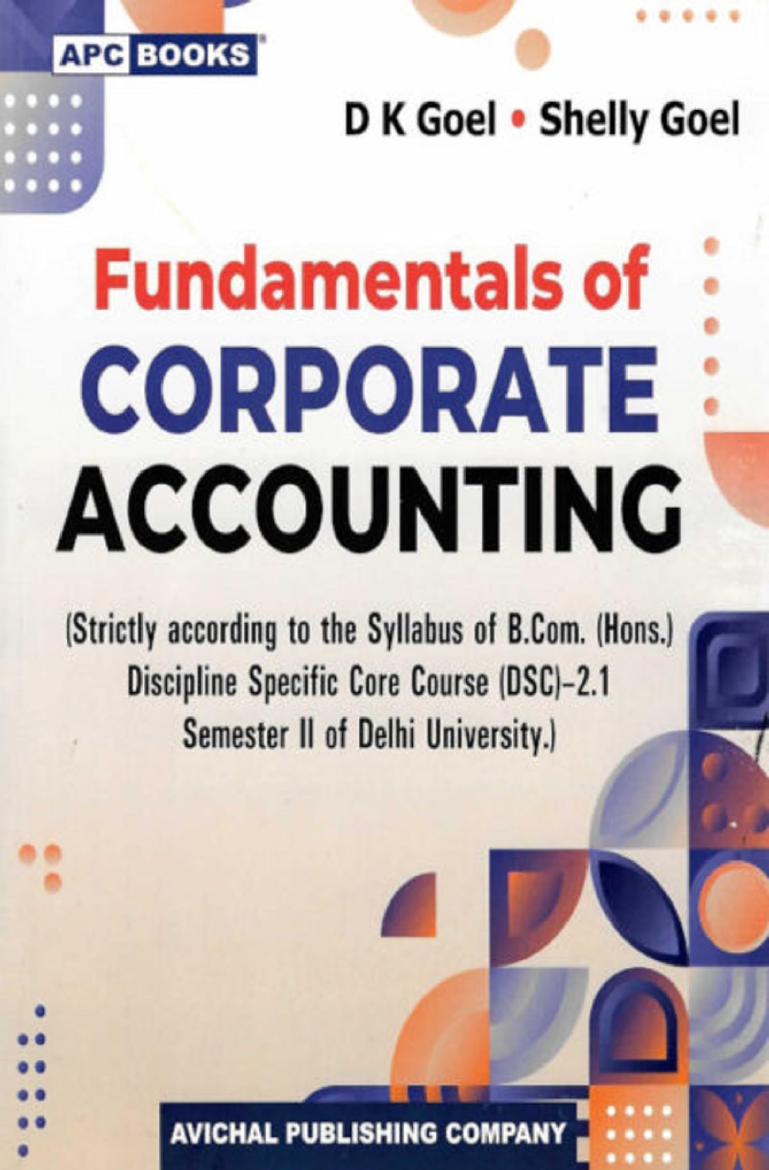 Fundmentals Of Corporate Accounting BcomHons (Dsc 2.1) Sem Ii (Du)