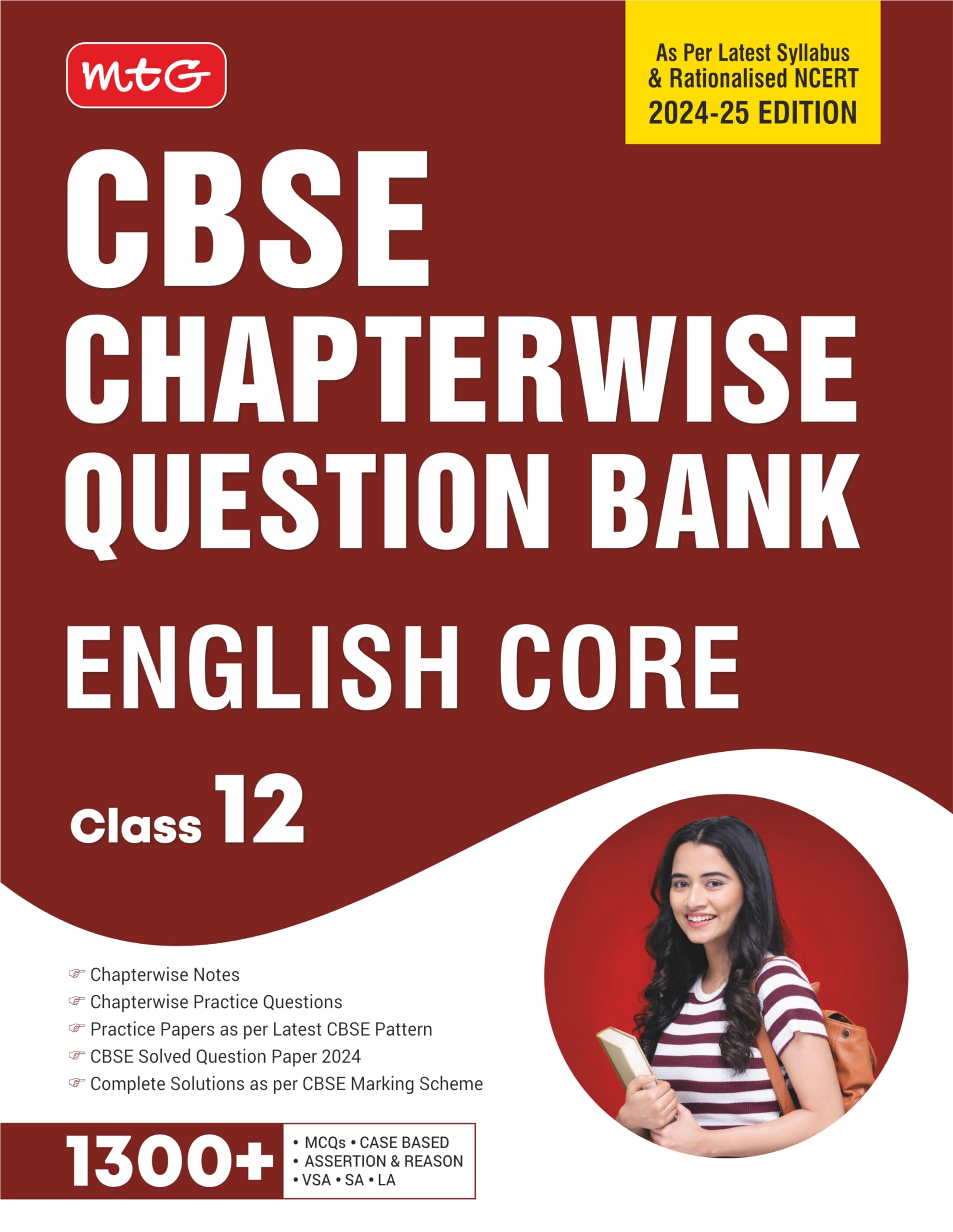 MTG CBSE Class 12 Chapterwise Question Bank English Core For 2025 Board Exam | As Per Latest CBSE Syllabus & Rationalised NCERT 