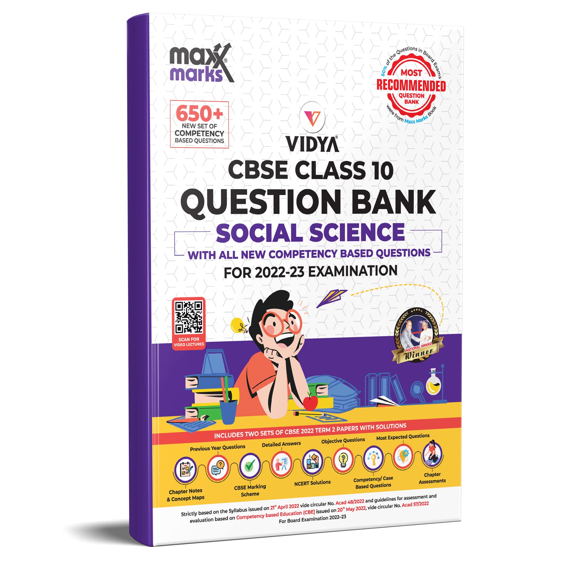 Maxx Marks Social Science Cbse Question Bank Class 10 For 2023 Exam (New Pattern Competency Based Questions, Mcqs, A&R, Case Bas