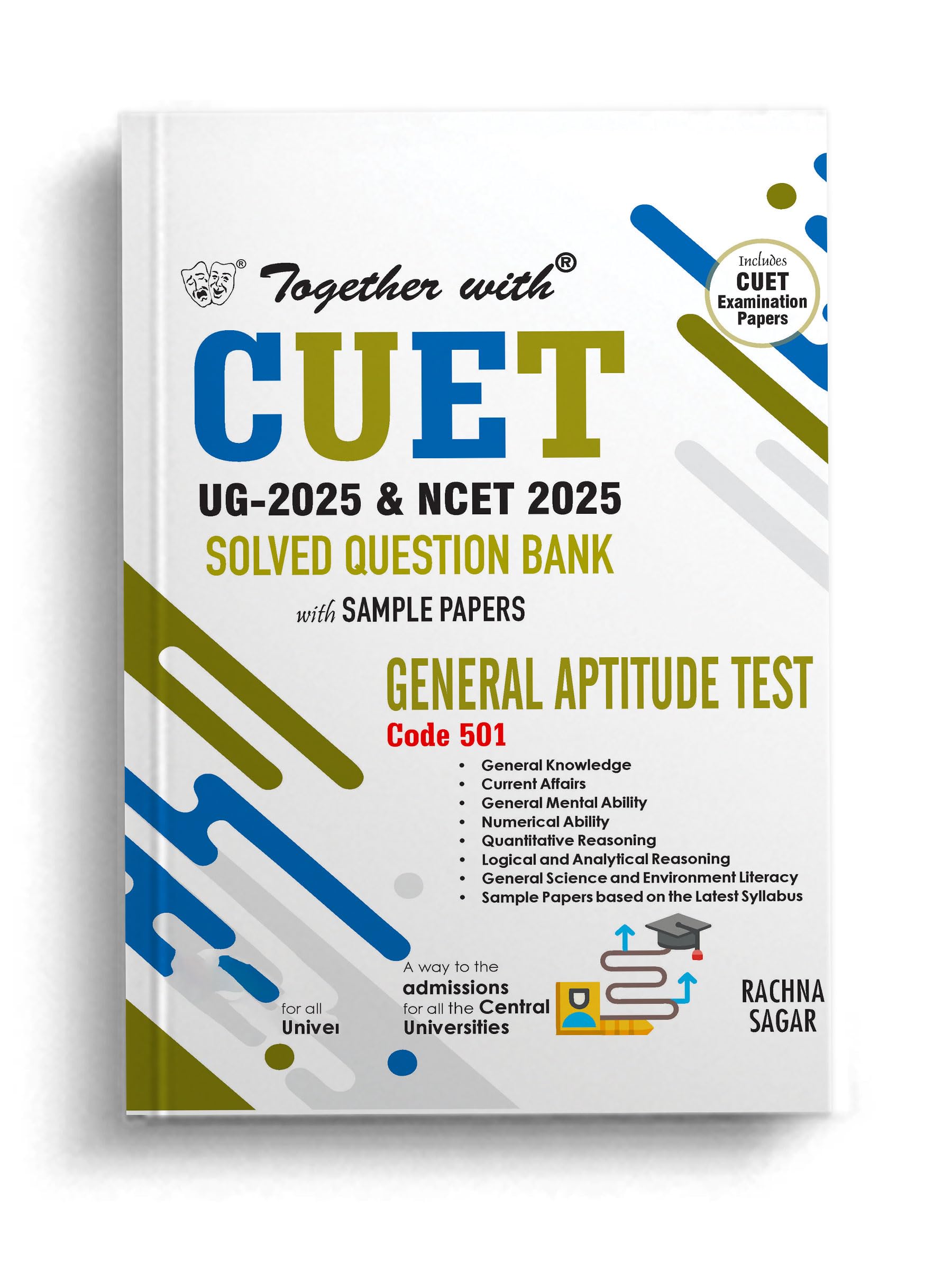 Together With CUET UG Entrance Exam Books 202526 General Aptitude Test Solved Question Bank With Sample Paper