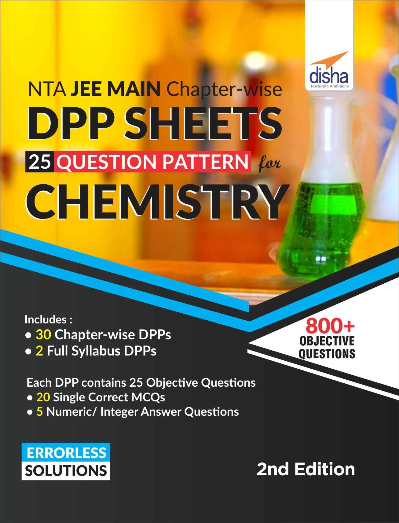 Nta Jee Main ChapterWise Dpp Sheets (25 Questions Pattern) For Chemistry 2Nd Edition [Paperback] Disha Experts