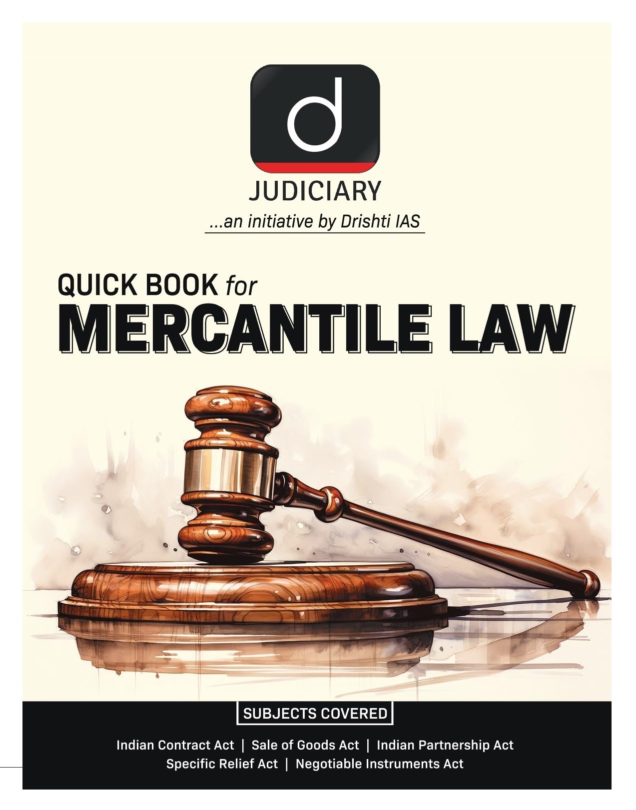 Quick Book Mercantile Law Judiciary | English | Drishti Judiciary | Government Law Entrance Exam Books
