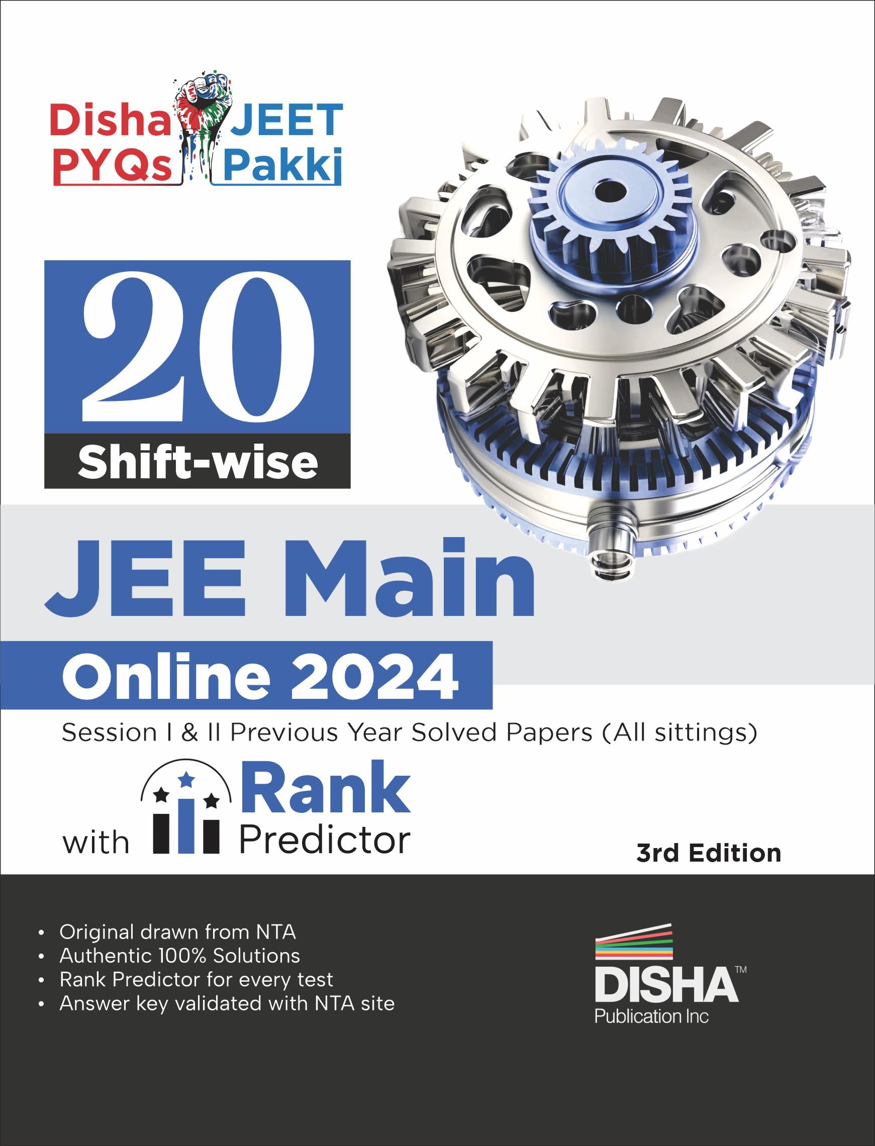20 ShiftWise Jee Main Online 2024 Sessions I & Ii Previous Year Solved Papers (All Sittings) With Rank Predictor 3Rd Edition