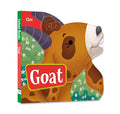 Board Book : Goat ( Animals and Birds )  Cutout Board Books