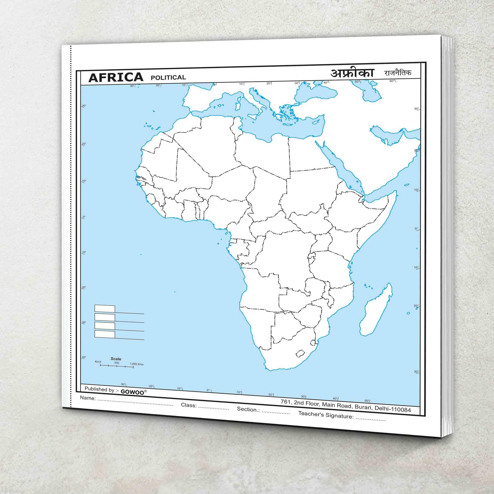 SMALL  100 AFRICA POLITICAL OUTLINE MAP FOR SCHOOL|Africa political map for students