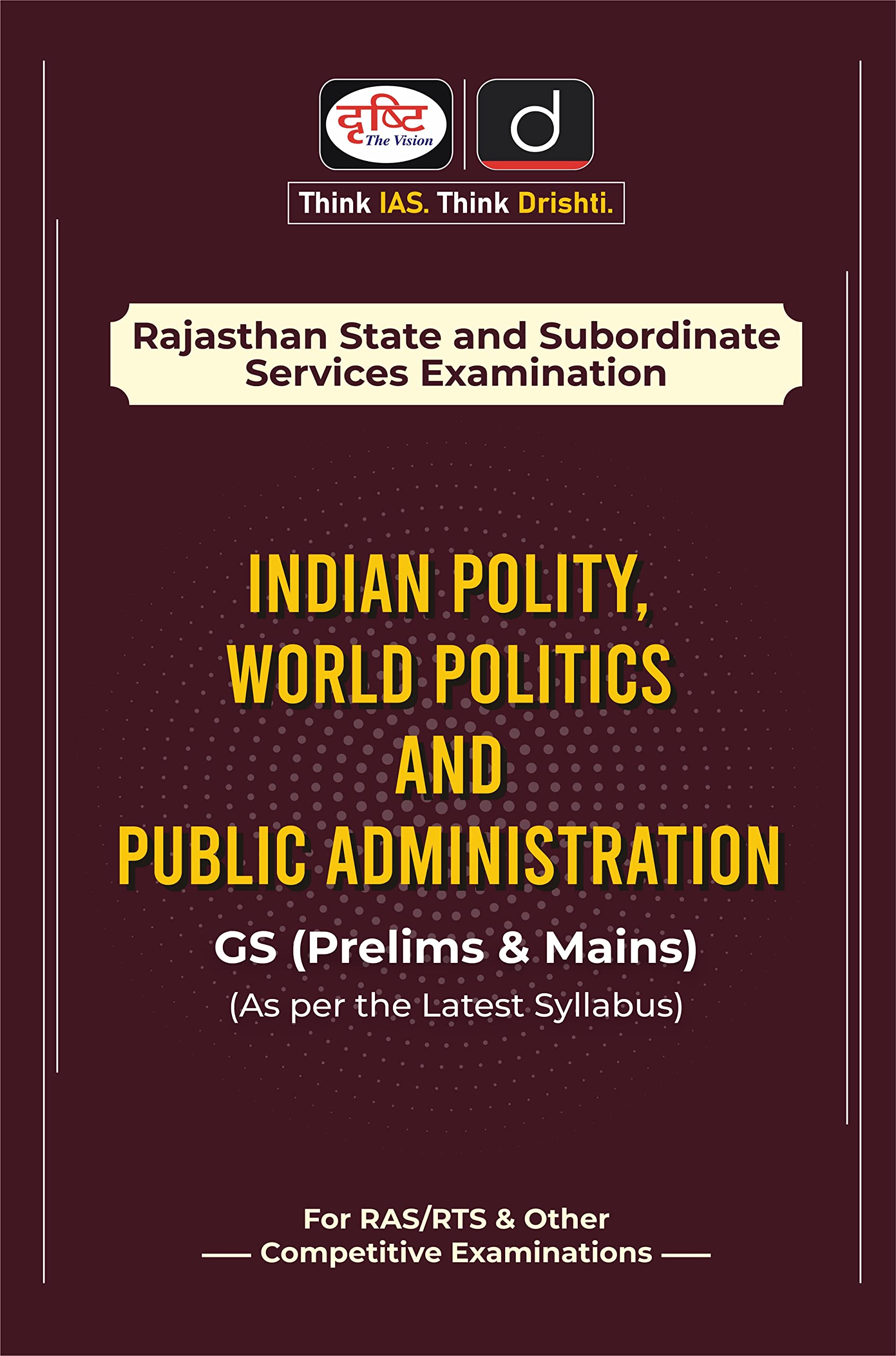 (Ras) Rajasthan Indian Polity World Politics And Public Administration