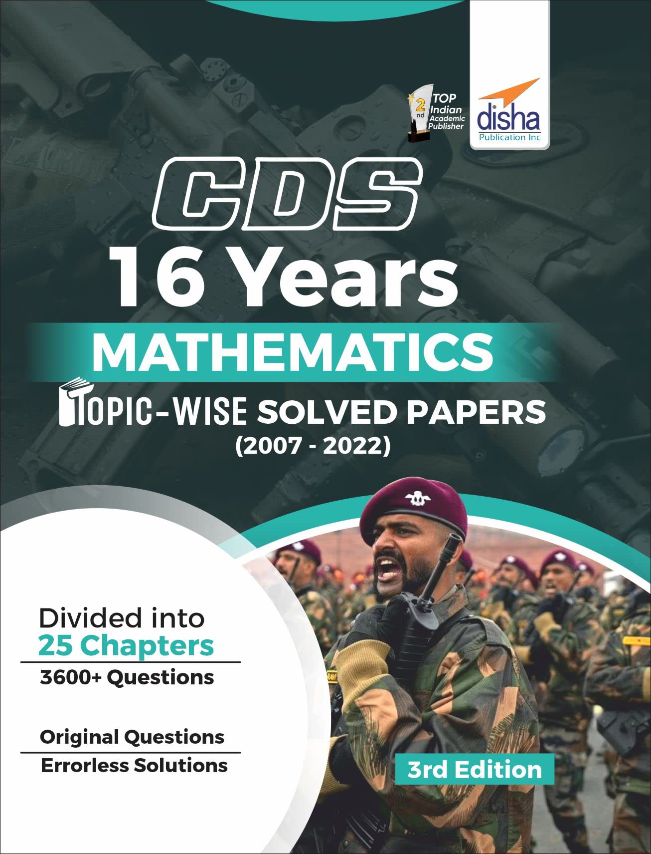 Cds 16 Years Mathematics Topic Wise Solved Papers (2007  2022) 3Rd Edition