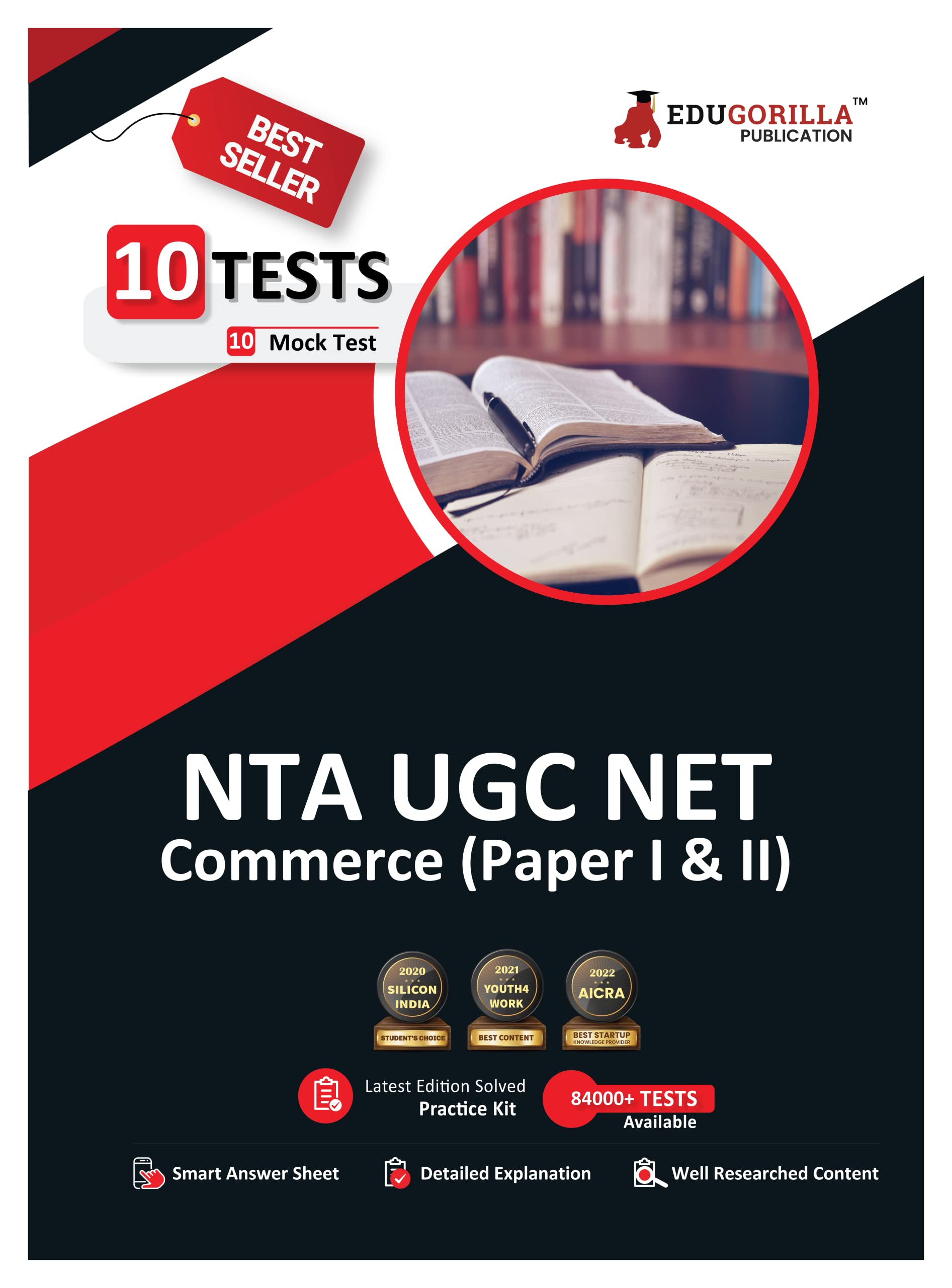 NTA UGC NET/JRF Commerce 2022 (Paper I & II) | Teaching and Research Aptitude | 10 Fulllength Mock Tests [Solved 1500+ Question