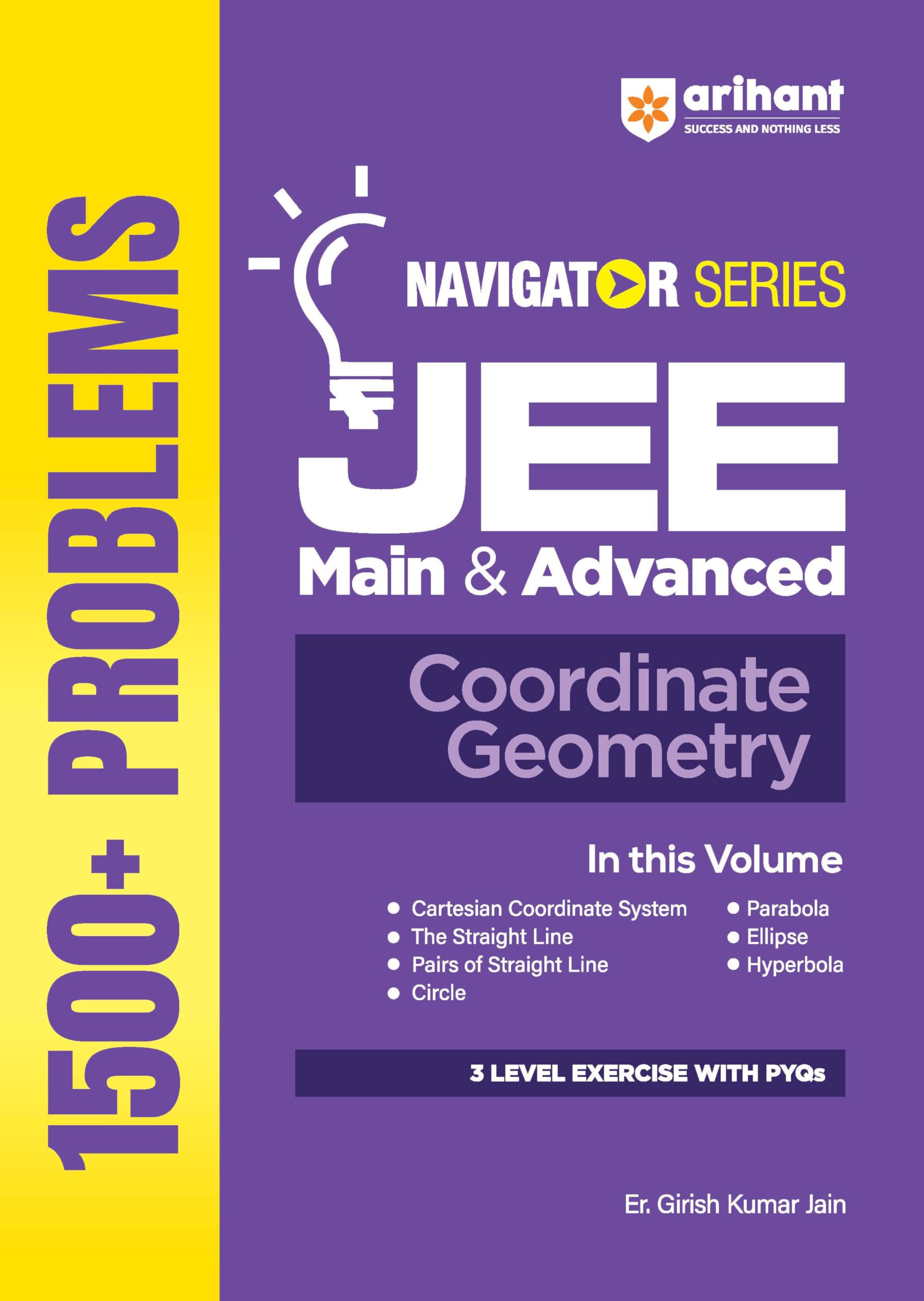 Arihant Navigator Series JEE Main & Advanced 2027  Coordinate Geometry | 1500+ Problems | Straight Line, Circle, Parabola, Elli