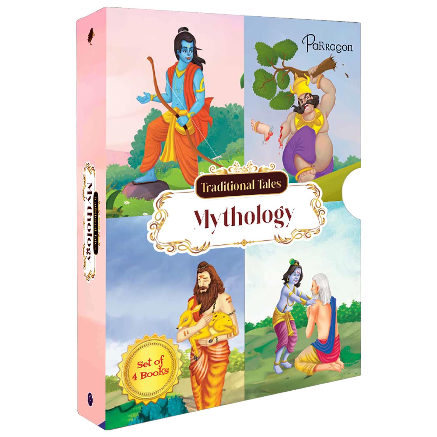 Traditional Mythological Tales | Box Set | Set of 4 books | Mythology stories for children | Ramayana for children | Traditional
