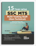 15 Yearwise Ssc Mts Multi Tasking Staff (Nontechnical) Exam Previous Year Solved Papers (2024 13) 5Th Edition| Staff Selection C