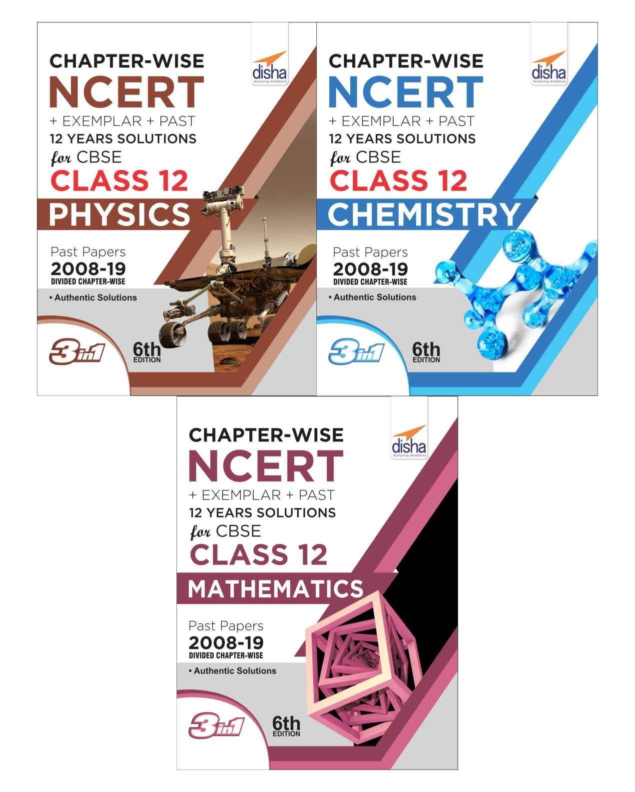ChapterWise Ncert + Exemplar + Past 12 Years Solutions For Cbse Class 12 Pcm 6Th Edition