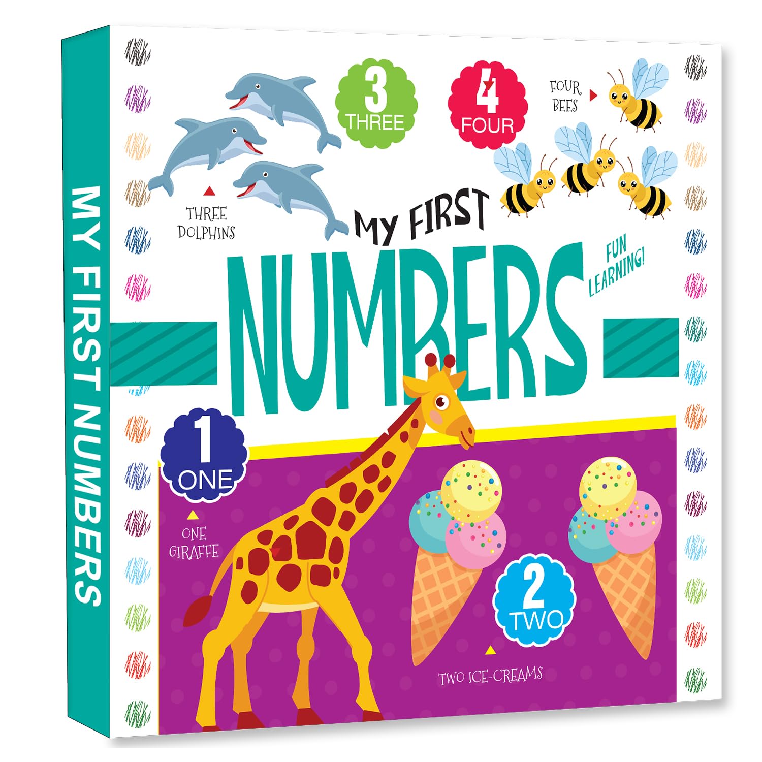 Hellofriend Books My First 100 Animals Padded Board Book For Kids For Fun Learning