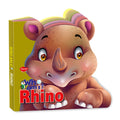 Sawan Presents Who Am I Rhinoceros | DieCut Shape BoardBook