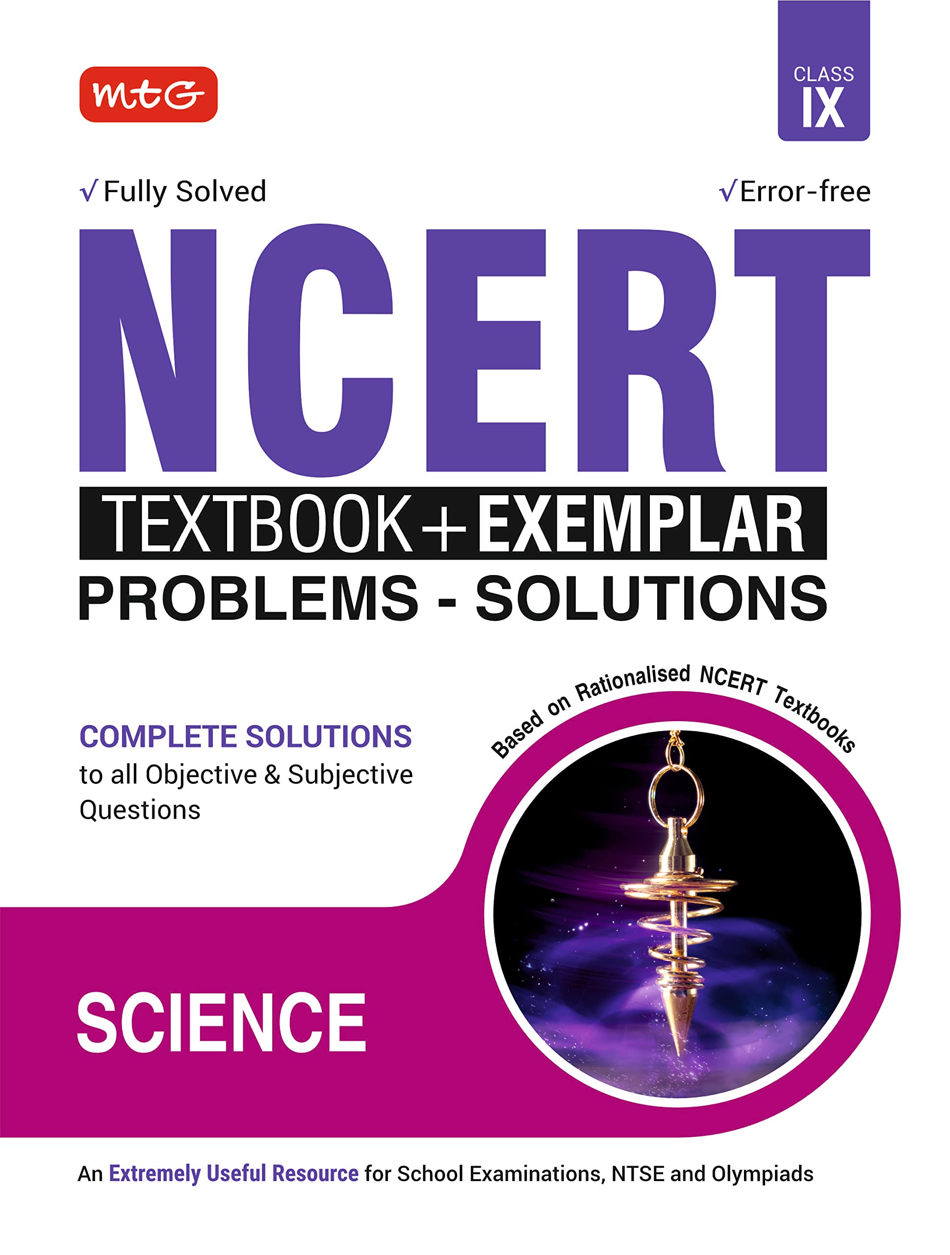 Mtg Ncert Textbook + Exemplar Problem Solutions Class 9 Science | Complete Solutions To All Objective & Subjective Questions