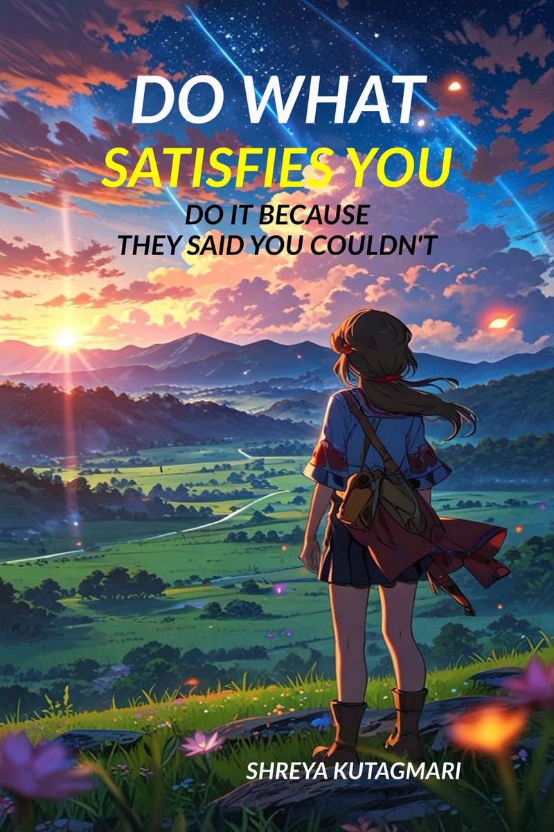 DO WHAT SATISFIES YOU: DO IT BECAUSE THEY SAID YOU COULDNT