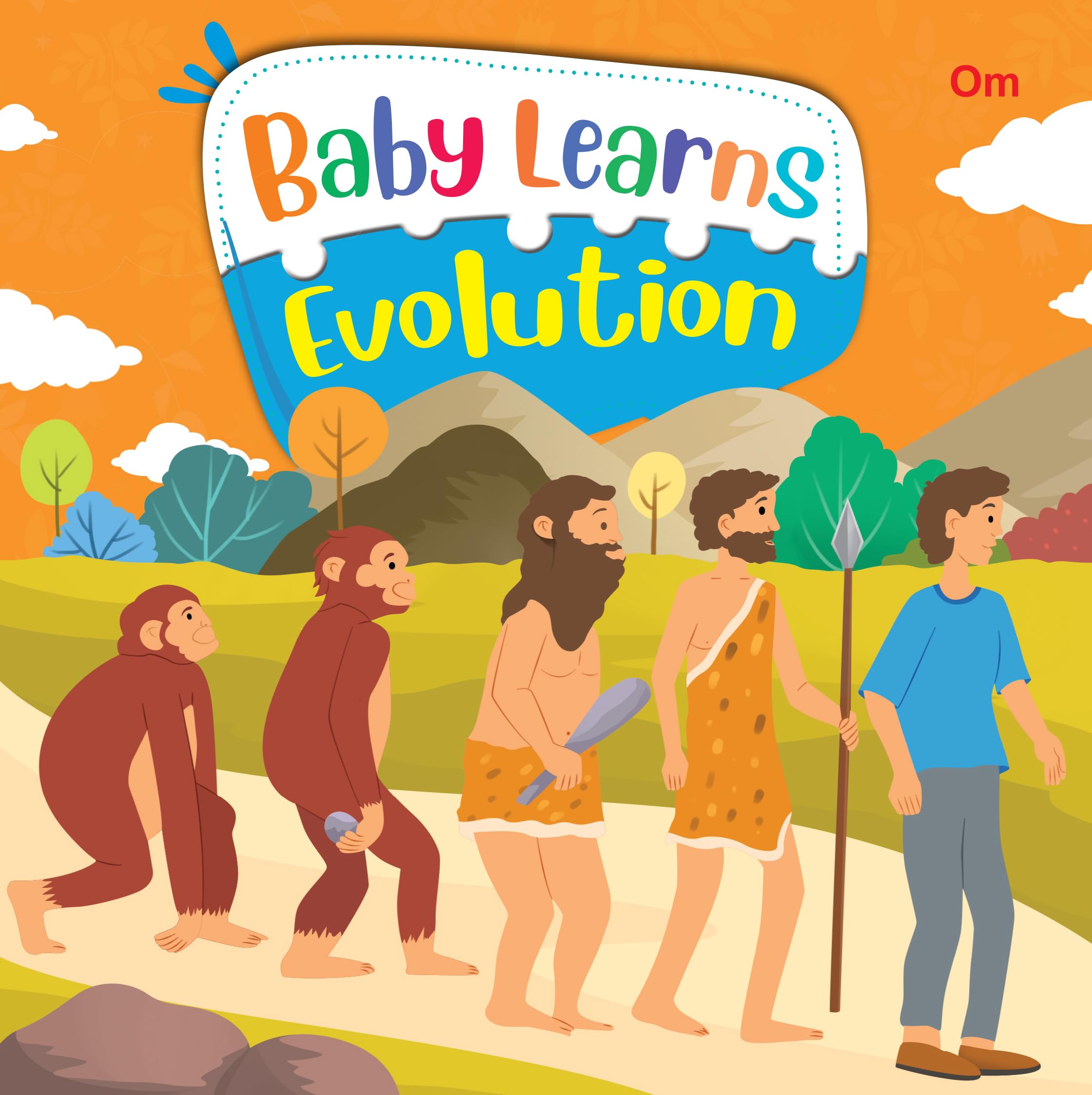 Board Book: Baby Learns Evolution  Baby Learns books for kids  Board Book for Children Age 35 Years  Early learning board bo