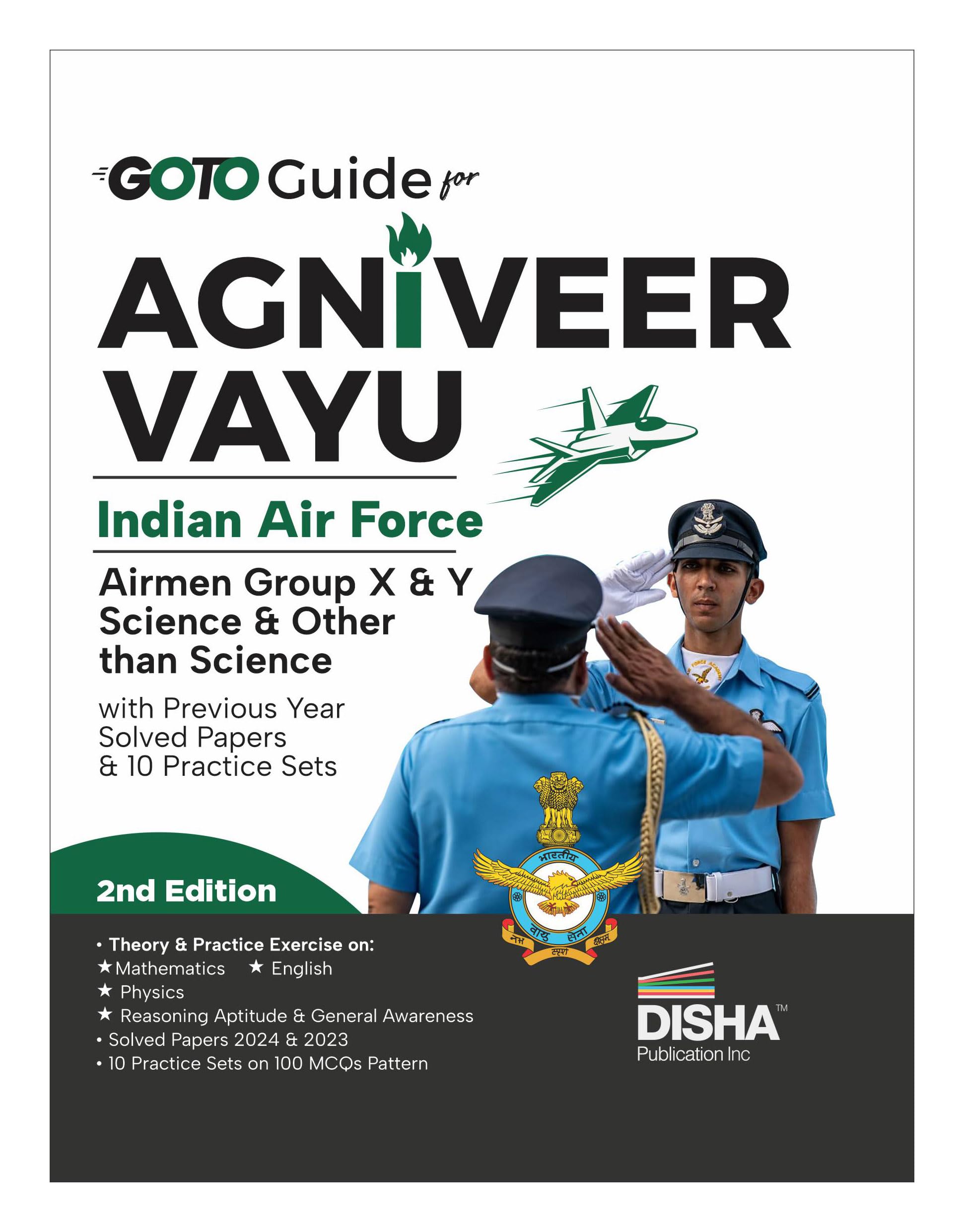 Old Edition  Disha Goto Guide For Agniveer Vayu Indian Air Force Airmen Group X & Y Science & Other Than Science With Previous 
