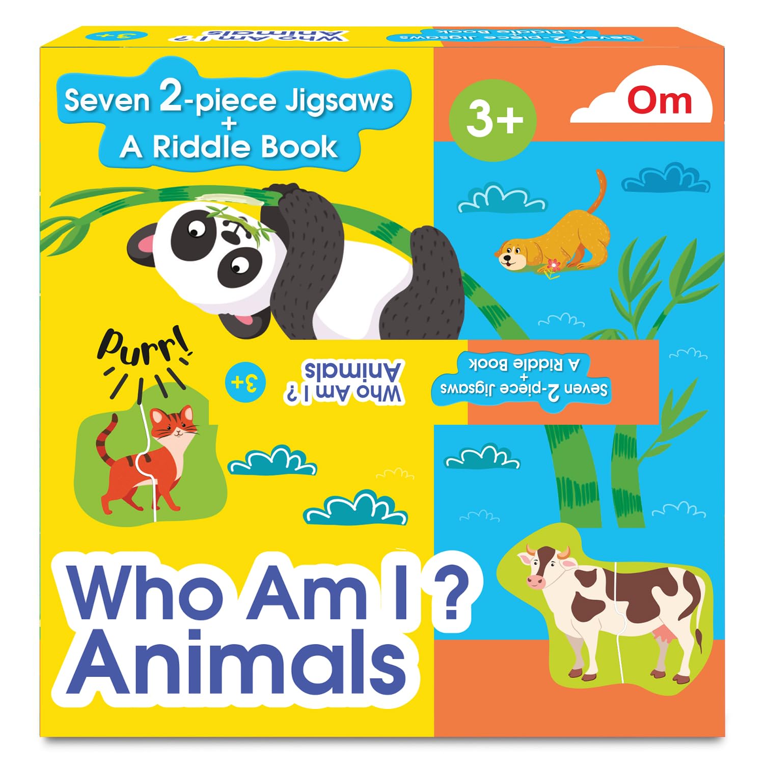 Who Am I?  Animals  Jigsaws Puzzle boxset  Jigsaw Puzzles with A Riddle Book