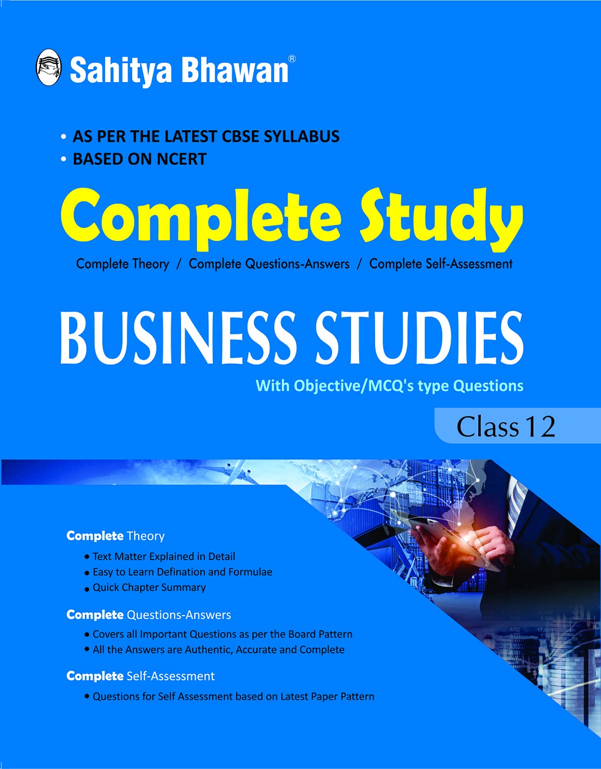 Sahitya Bhawan textbook for class 12 Business Studies as per reduced syllabus and changed paper pattern for CBSE 2021 board exam