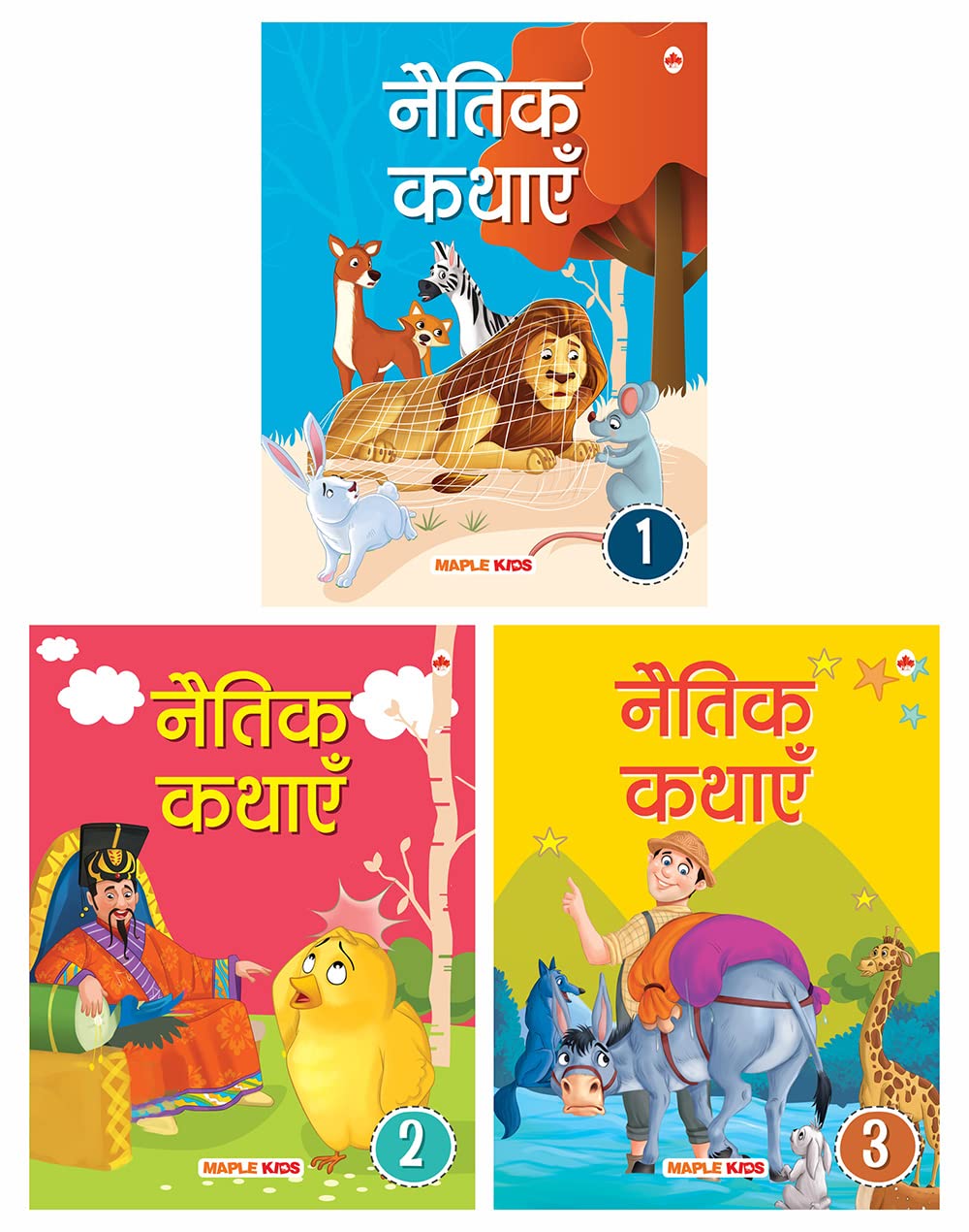 Moral Story Books for Kids (Set of 3 Books) (Hindi)  Hindi Stories for Children  Bedtime Stories  Stories for Kids 3 to 10 Ye