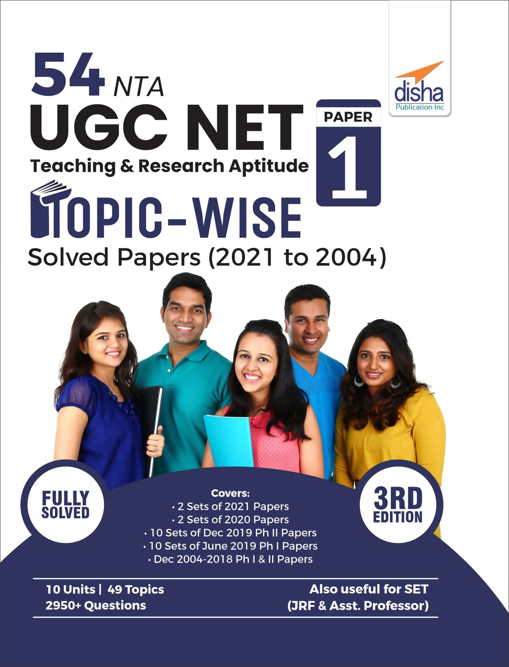 54 Nta Ugc Net Paper 1 Teaching & Research Aptitude TopicWise Solved Papers (2021 To 2004) 3Th Edition