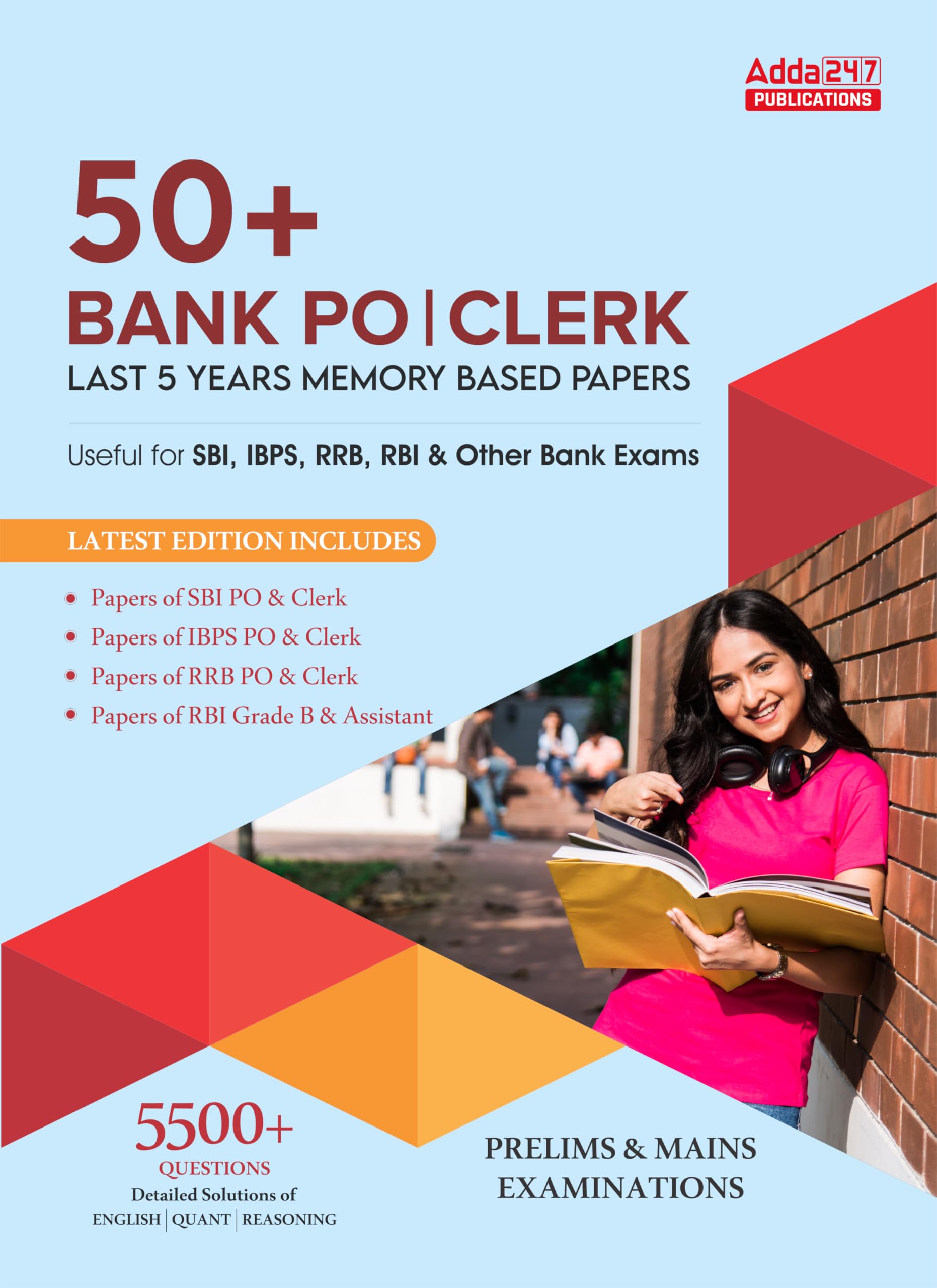 50+ Bank Po & Clerk I Last 5 Years Memory Based Previous Years Book For Sbi |Ibps |Ibps Rrb |Rbi|Sebi|Nabard And Other Banking