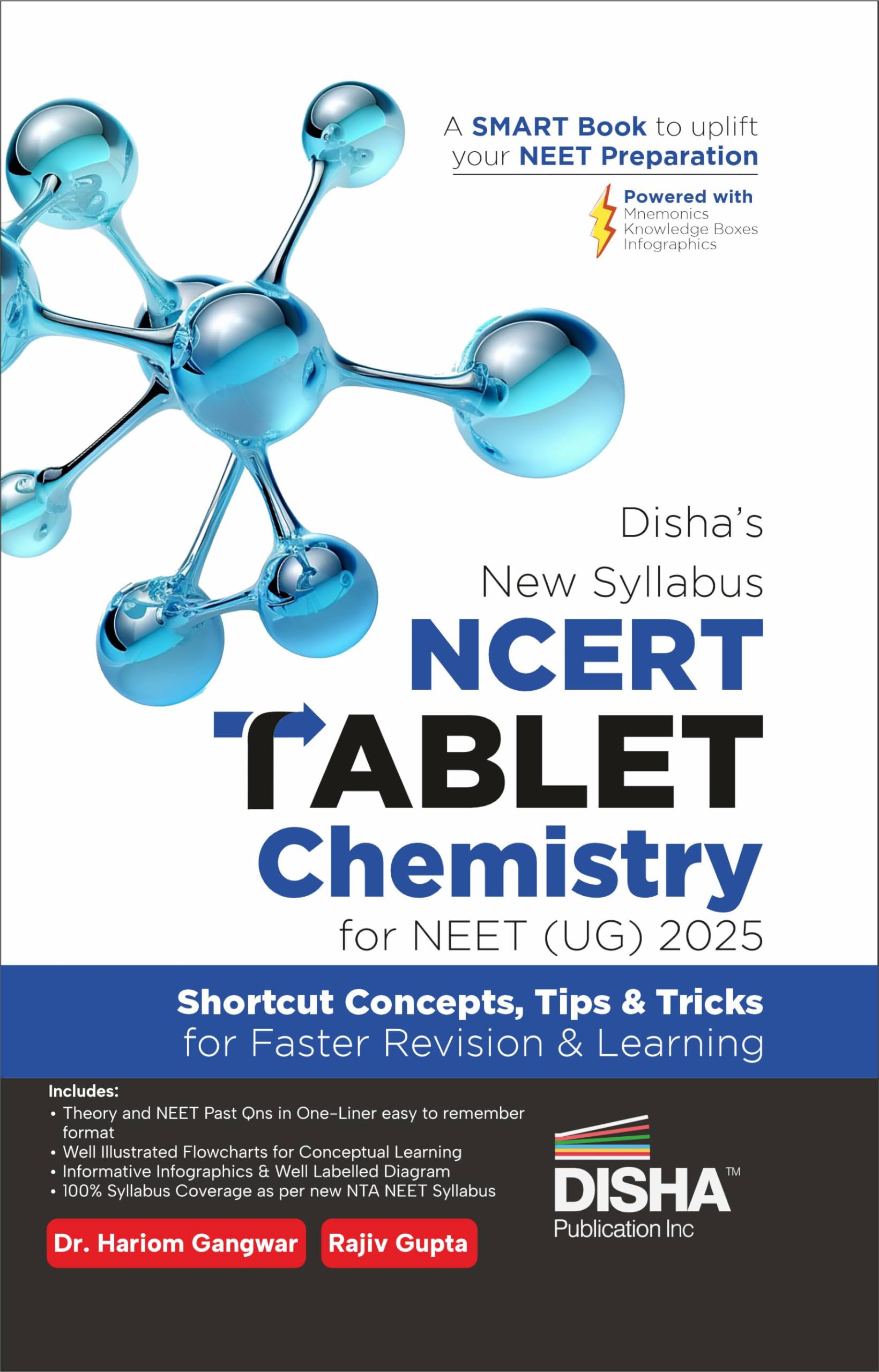 DishaS New Syllabus Ncert Tablet Chemistry For Neet (Ug) 2025  Shortcut Concepts, Tips & Tricks For Revision & Learning | One