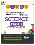 Disha Olympiad Champs New Syllabus Science Class 7 With ChapterWise Previous 12 Year (2013  2024) Questions 5Th Edition | Comp