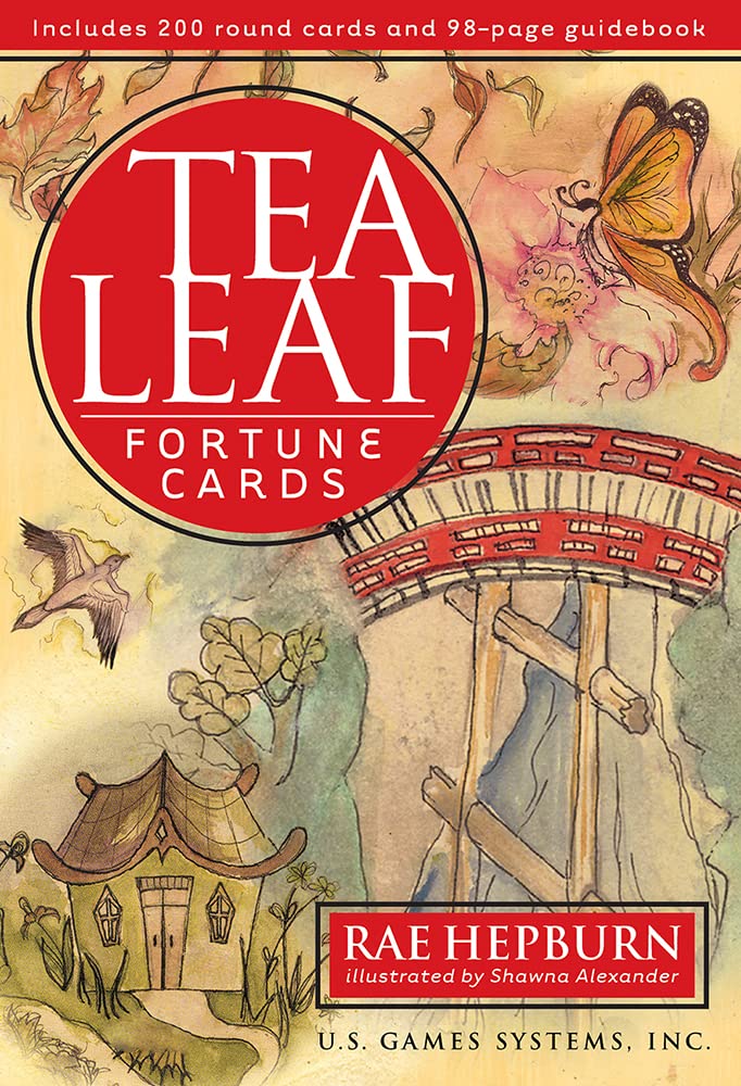 Tea Leaf Fortune Cards: 200 Round Divination Cards, 98page Illustrated Guidebook for Reading Tea Leaves (Tasseomancy), Ancient 