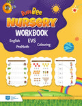 Nursery Activity Worksheets For Kids (72 Pages) English, Maths, Gk & Colouring | Includes Stickers & Folder | Early Learning Wor