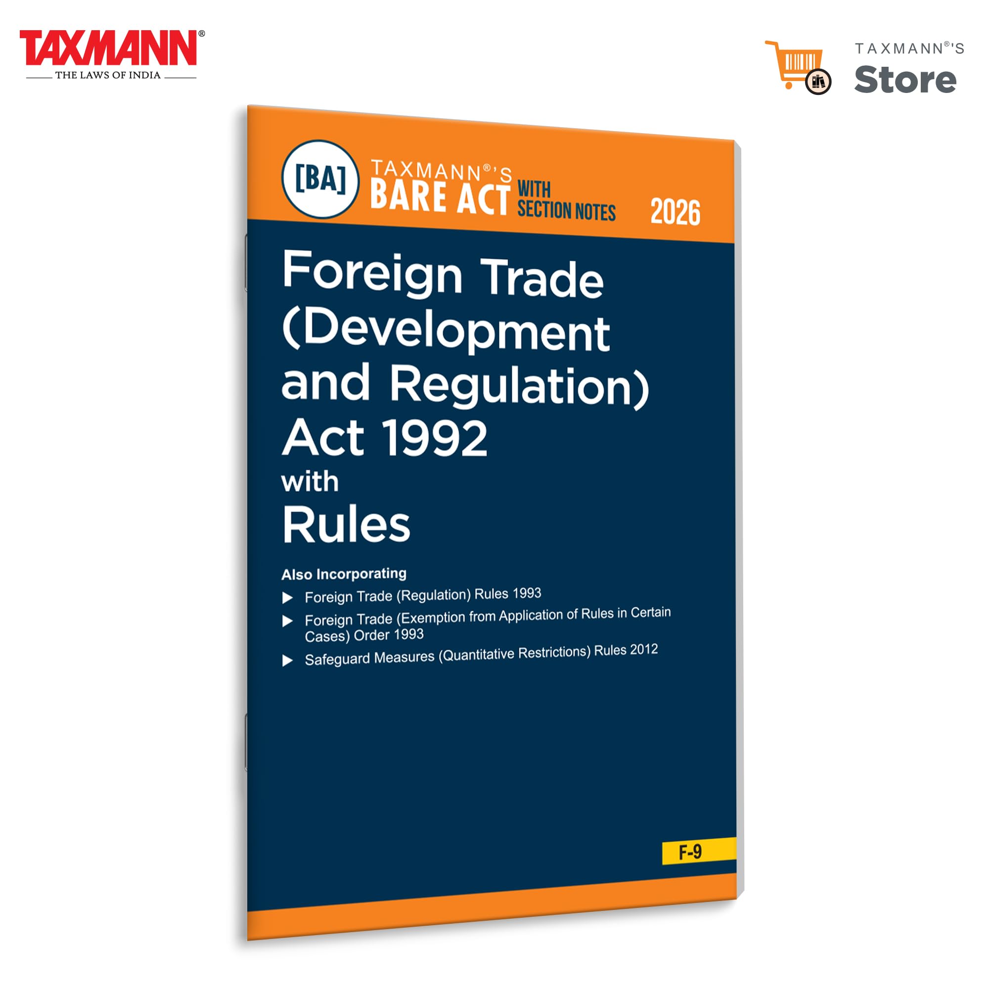 Taxmanns Foreign Trade (Development and Regulation) Act 1992 with Rules [Bare Act with Section Notes]  Statutory Reference on