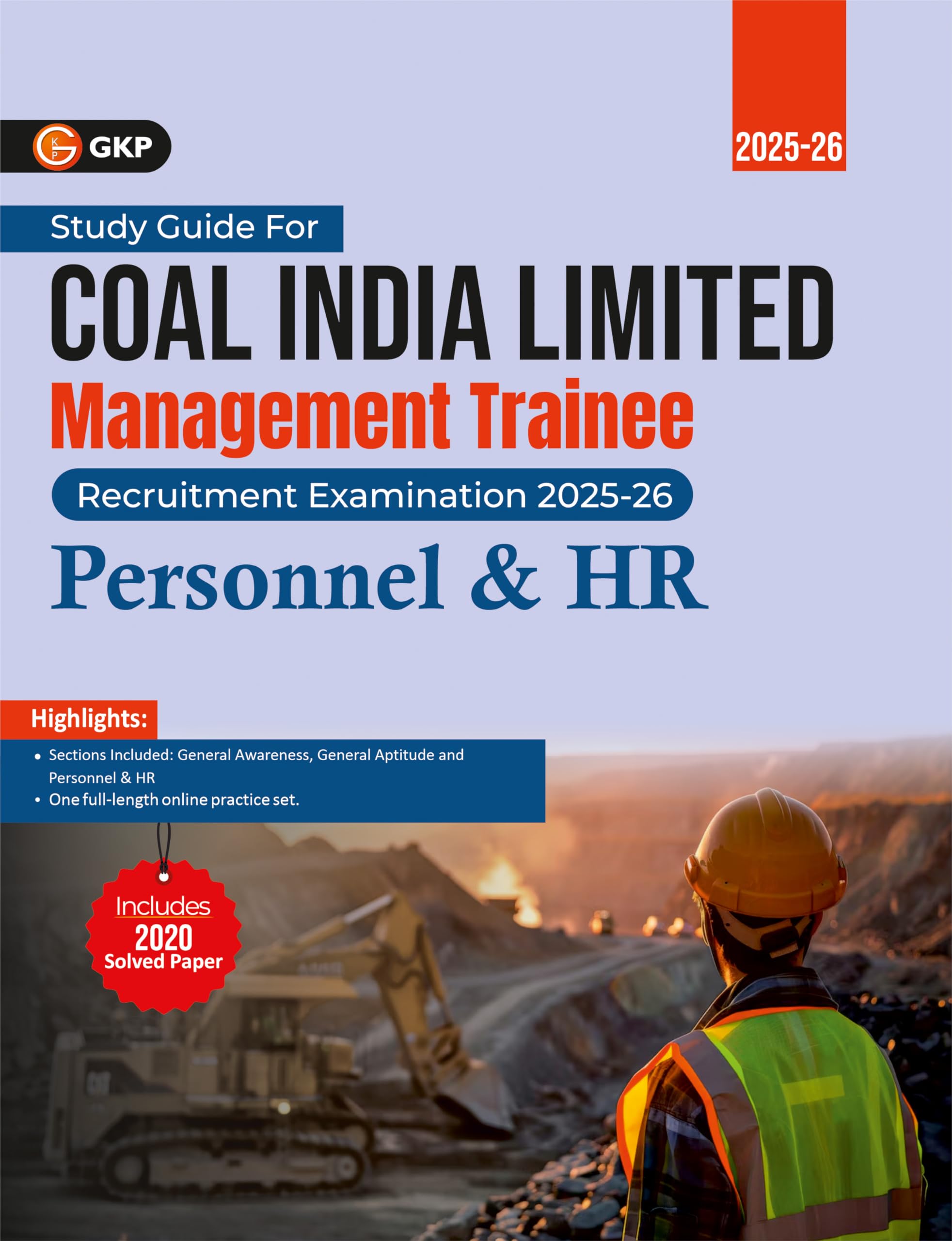 GKP Coal India Ltd. 202526 : Management Trainee  Personnel & HR (Includes CIL 2020 Solved Paper)