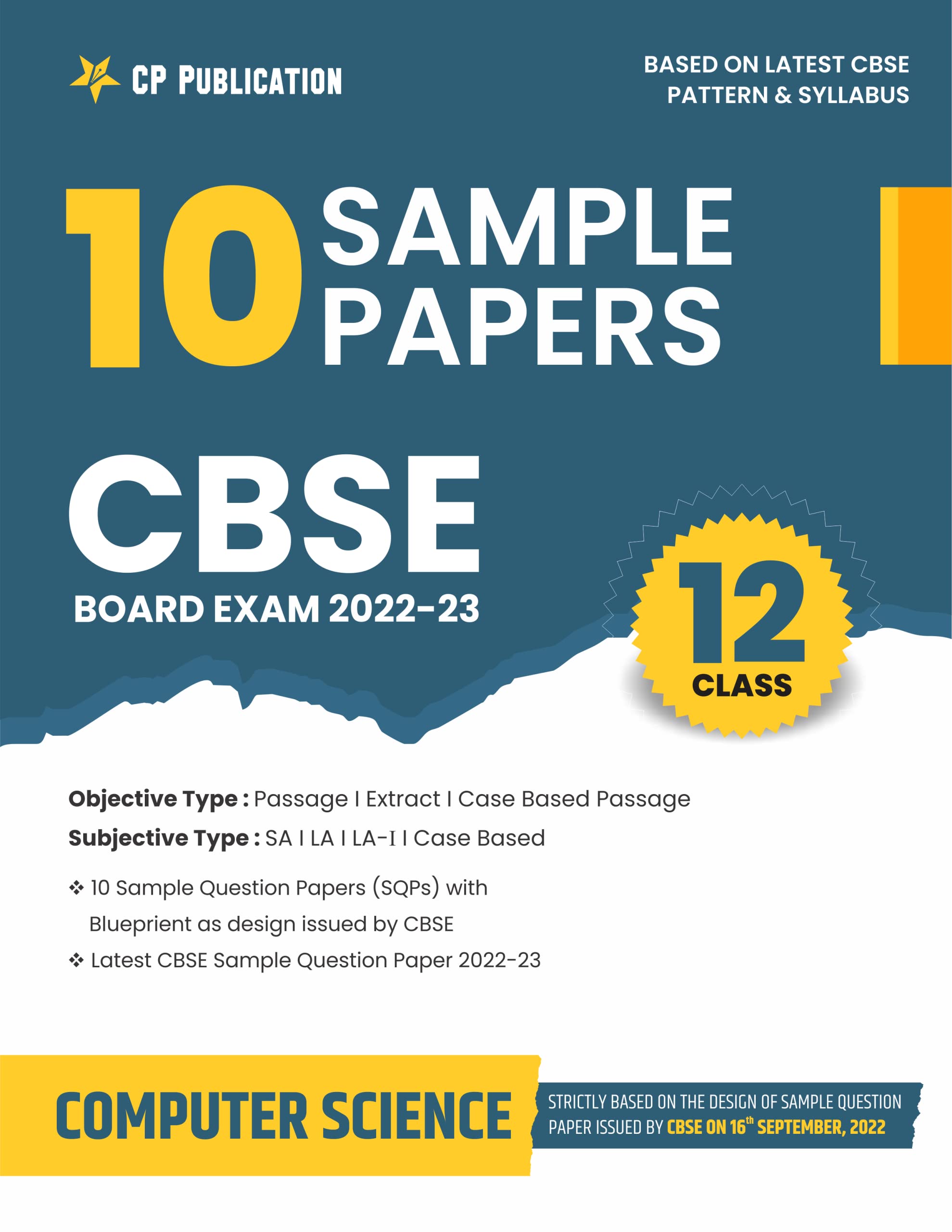 CBSE 10 Sample Question Papers Class 12 Computer Science for 2024 Board Exam
