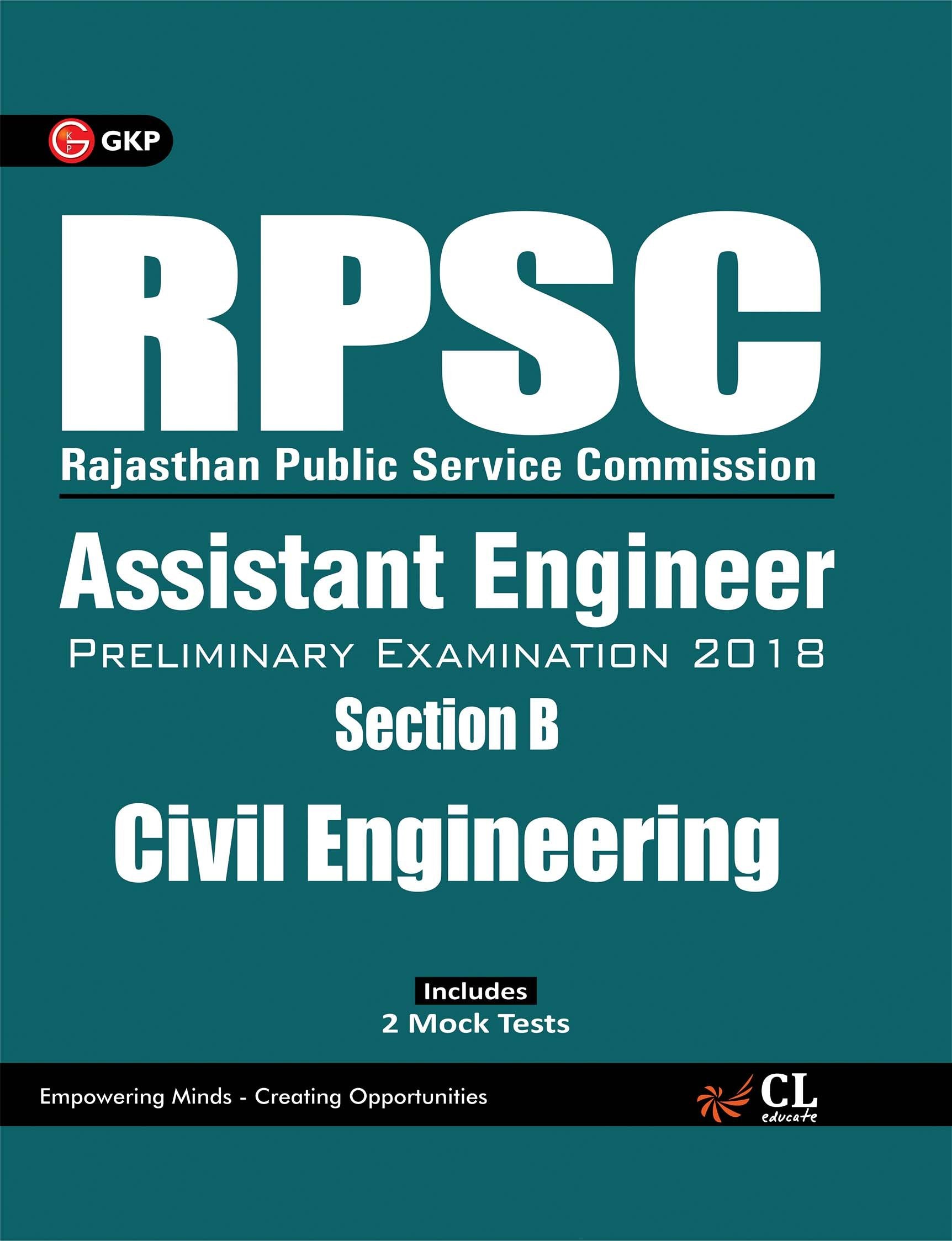 Rpsc Assistant Engineer  Civil Engineering (Section B) Preliminary Examination 2018