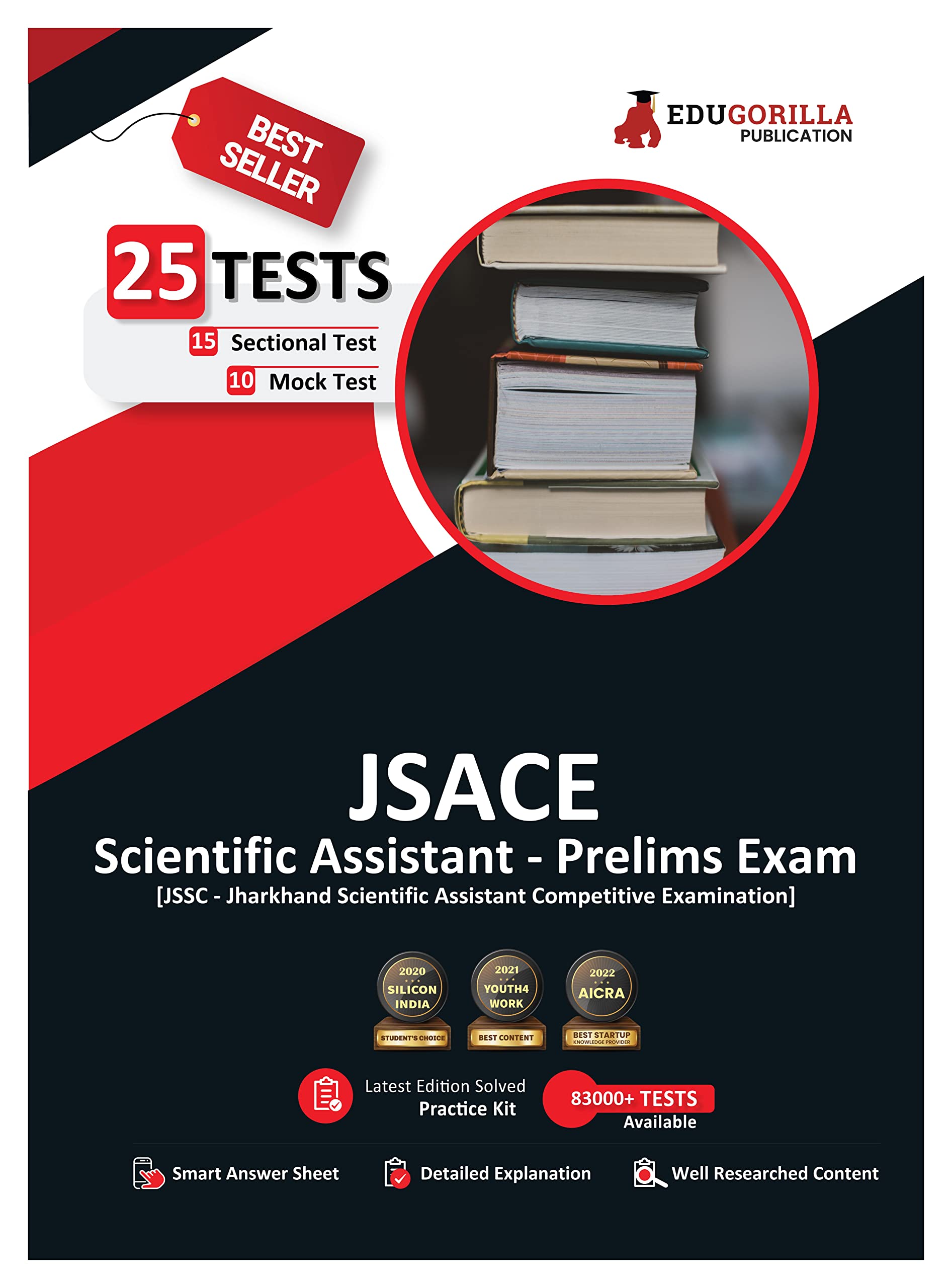 Jsace Jssc  Jharkhand Scientific Assistant Competitive Examination Book 2024 (English Edition)  10 Mock Tests, 15 Sectional Te