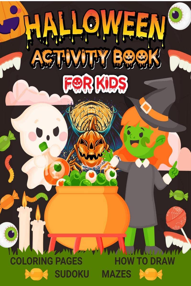 Halloween Activity Book For Kids : Halloween Activity Book For Toddlers