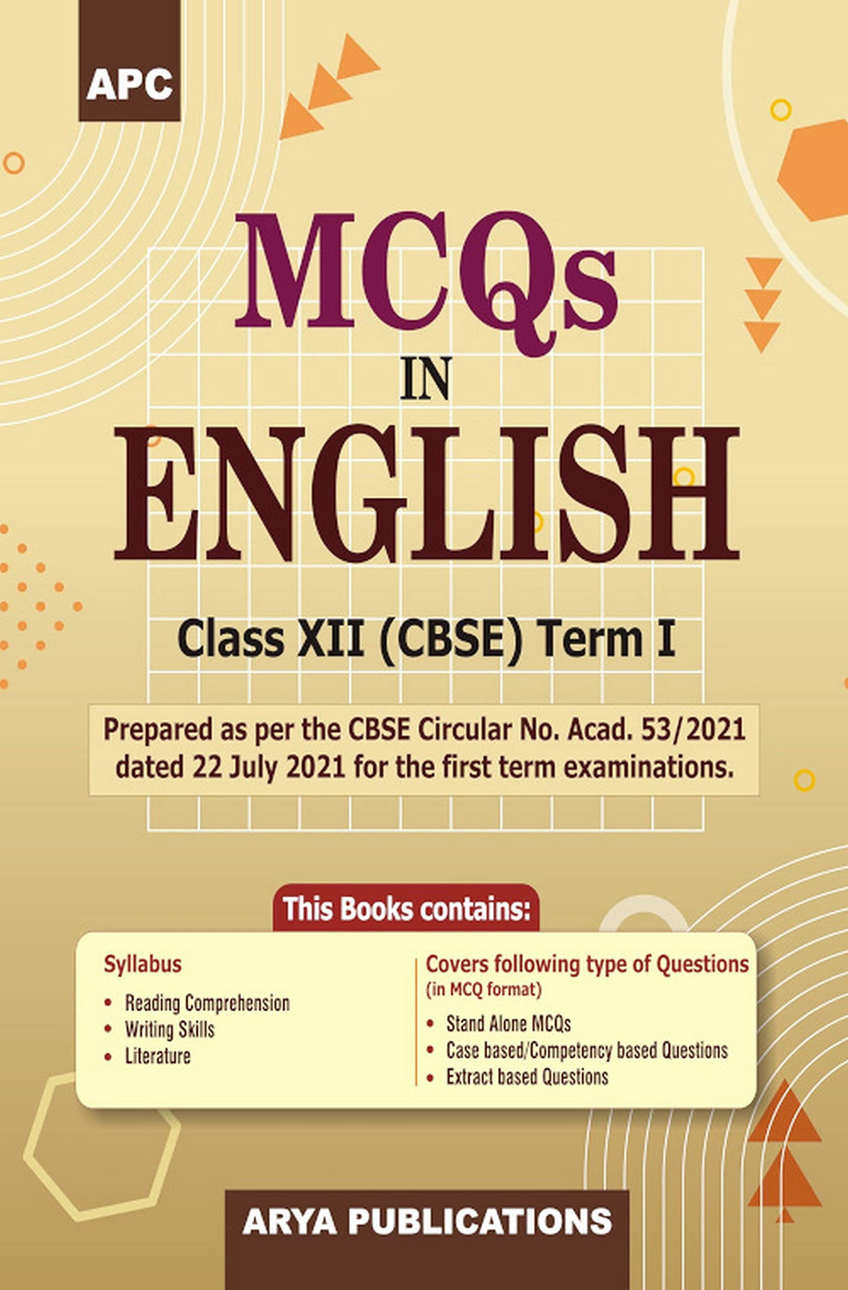 Mcqs In English, TermI, ClassXii