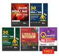 Disha Combo (Set Of 5 Books) Nda/ Na Study Package  Guide + 38 Previous Year Solved Papers + 5 Practice Sets | Mathematics, Eng