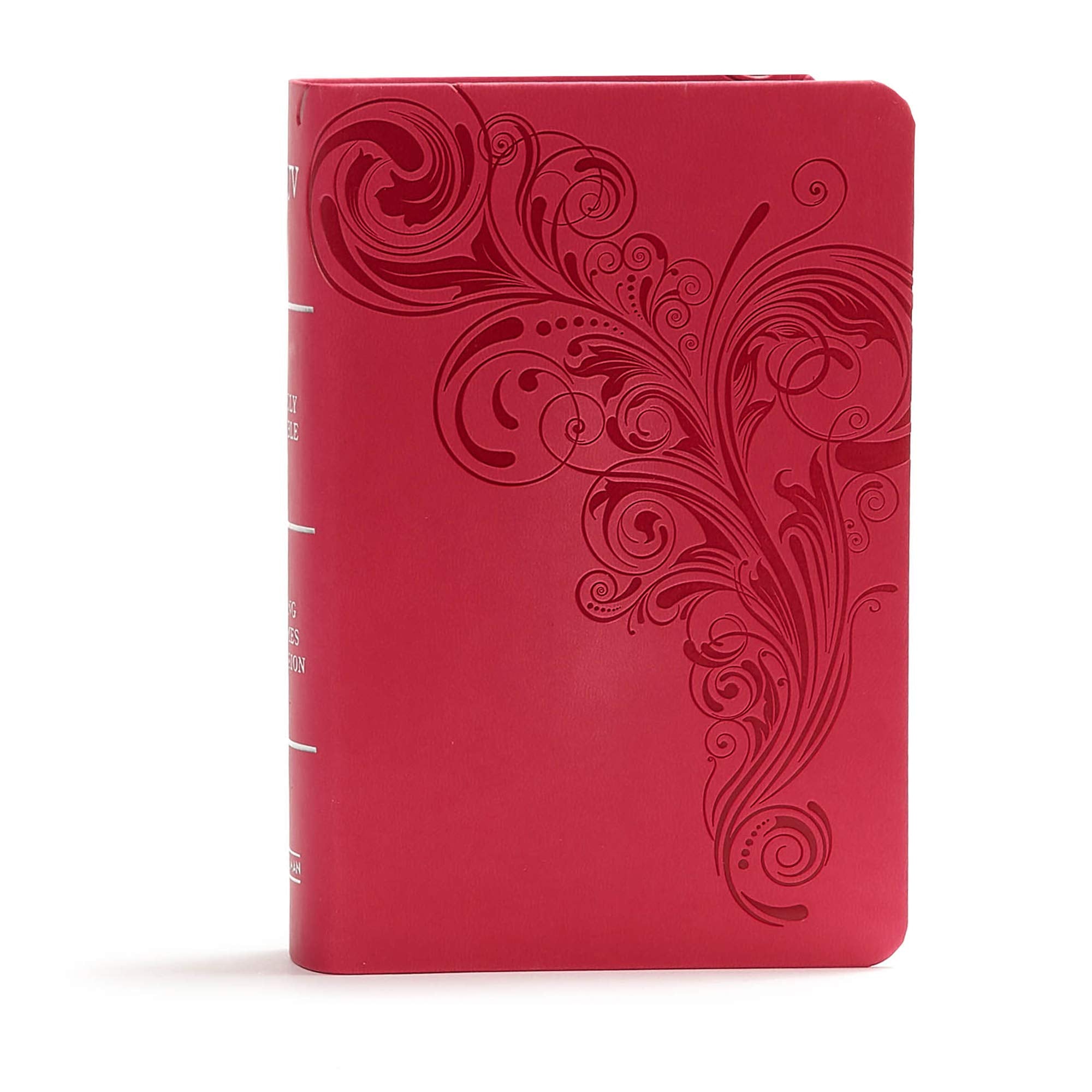 KJV Compact Reference Bible, Pink LeatherTouch, Red Letter, Pure Cambridge Text, Presentation Page, CrossReferences, FullColor