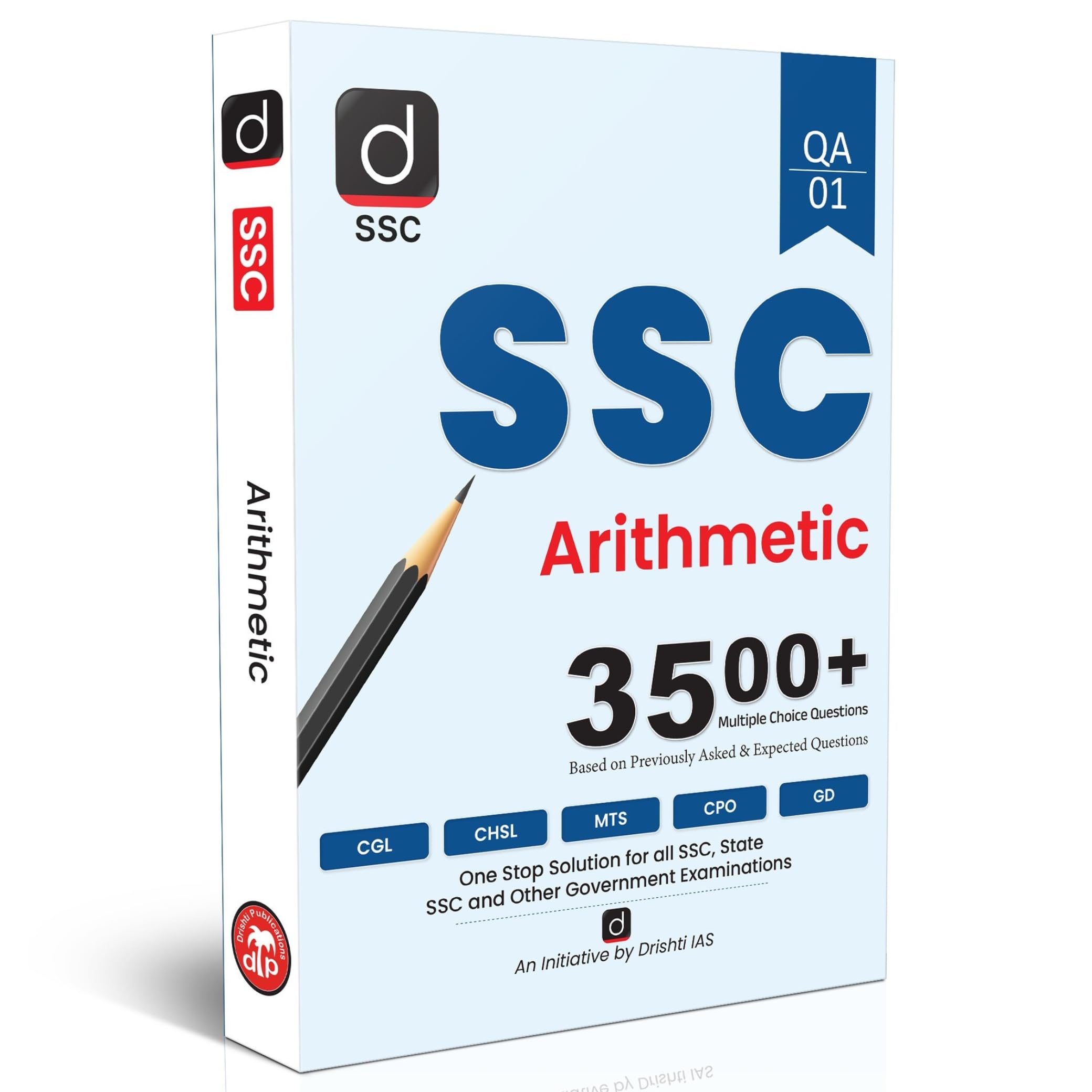 Drishti Ssc Arithmetic Book, 3500+ Mcqs, Ssc Cgl, Chsl & Mts Exam Preparation 2025, Ssc Cgl Books 2025