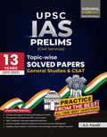 Examcart UPSC IAS Prelims (Civil Services) Topicwise Solved Papers By AS Pandit Sir For 2024 Exam in English