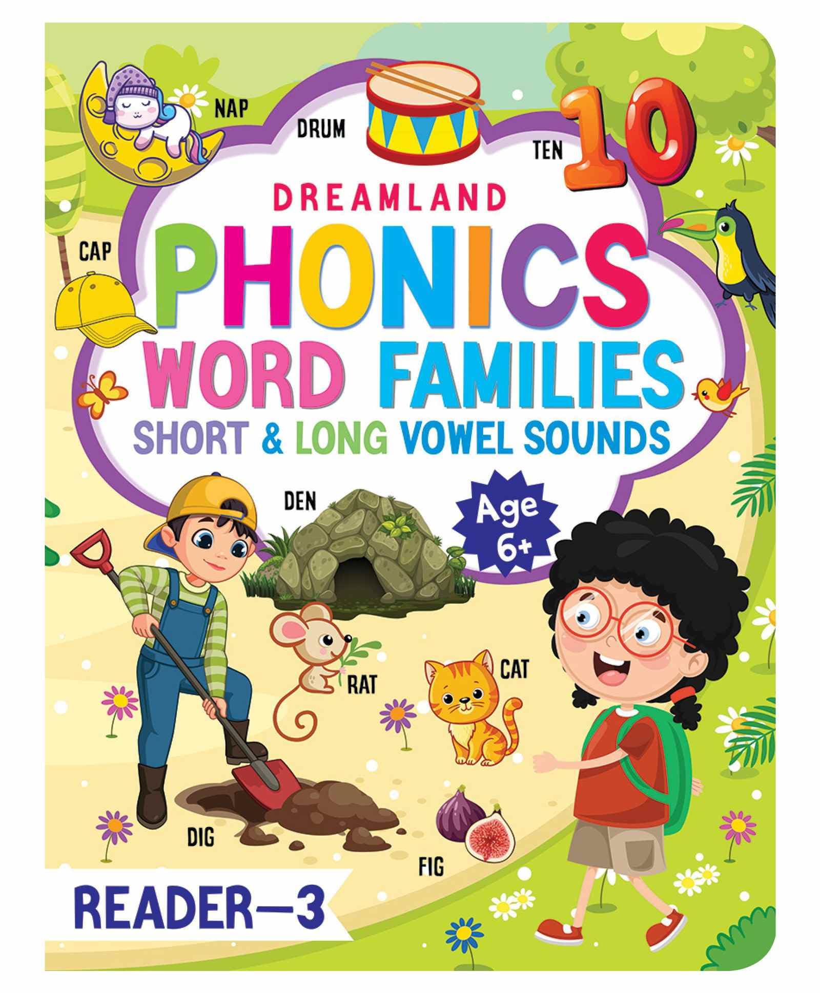 Phonics Reader Book 3 For Kids Age 6+ | Word Families With Short & Long Vowel Sounds | Fun Phonics Practice For Early Readers, P